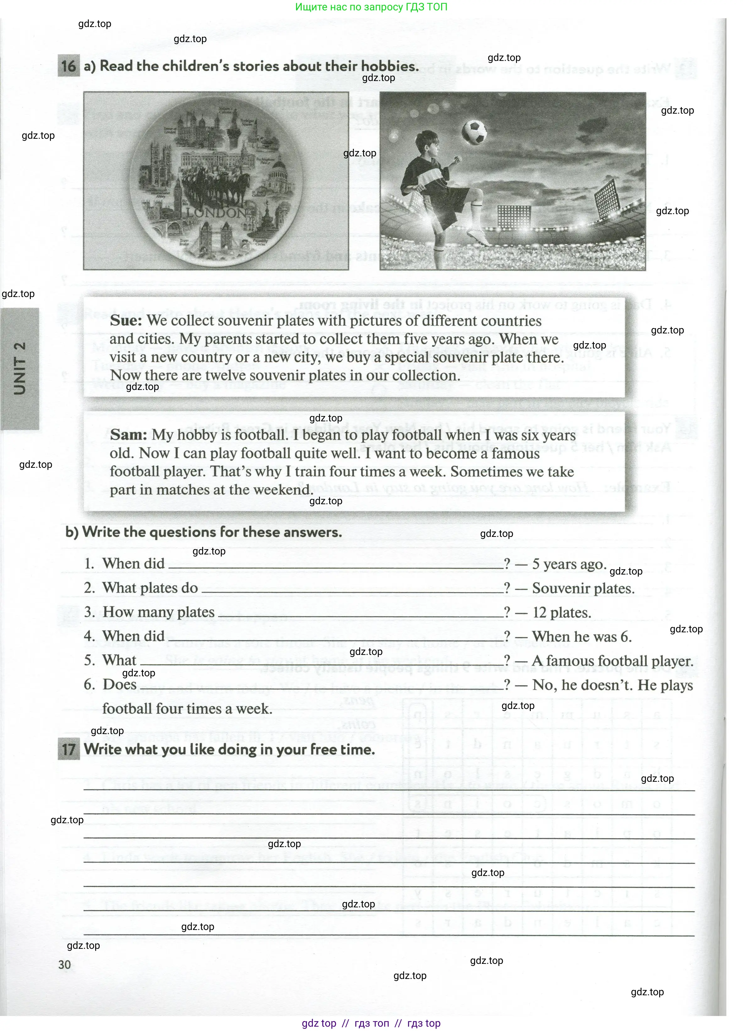 Английский язык (english), 5 класс рабочая тетрадь с контрольными работами (workbook + tests), авторы: Биболетова Мерем Забатовна, Денисенко Ольга Анатольевна, Трубанева Наталия Николаевна, издательство Просвещение, Москва, 2023, страница 30