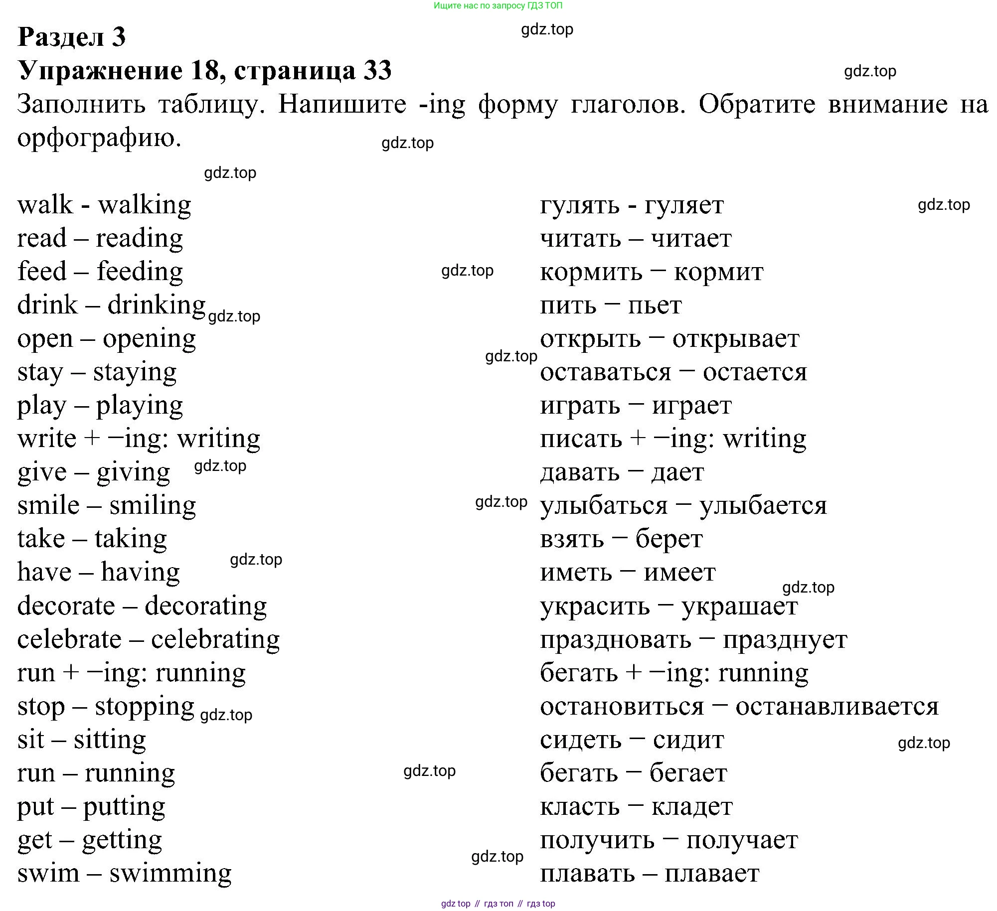 Английский язык (english), 5 класс рабочая тетрадь с контрольными работами (workbook + tests), авторы: Биболетова Мерем Забатовна, Денисенко Ольга Анатольевна, Трубанева Наталия Николаевна, издательство Просвещение, Москва, 2023, страница 33, номер 18, Решение