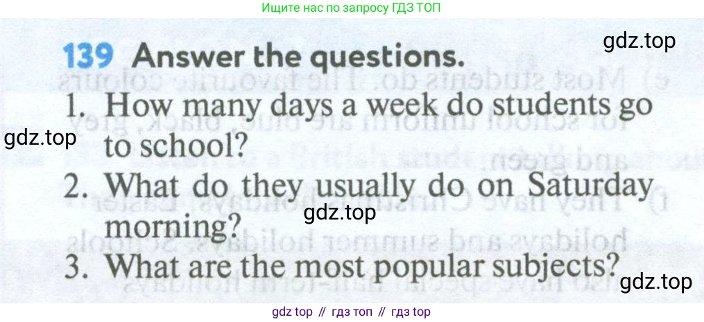 Английский язык (english), 5 класс Учебник (Student's book), авторы: Биболетова Мерем Забатовна, Денисенко Ольга Анатольевна, Трубанева Наталия Николаевна, издательство Просвещение, Москва, 2023, страница 40, номер 139, Условие