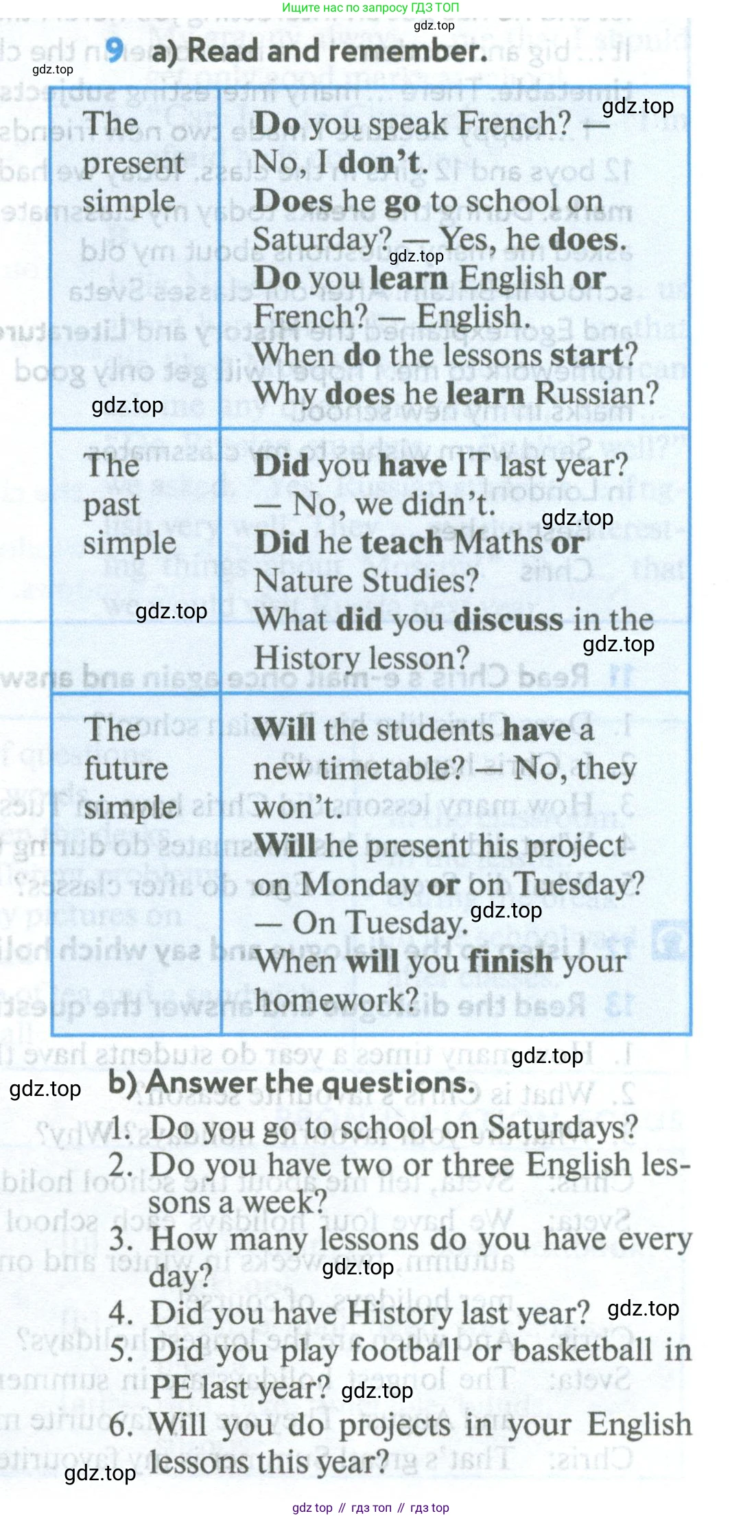 Английский язык (english), 5 класс Учебник (Student's book), авторы: Биболетова Мерем Забатовна, Денисенко Ольга Анатольевна, Трубанева Наталия Николаевна, издательство Просвещение, Москва, 2023, страница 9, номер 9, Условие