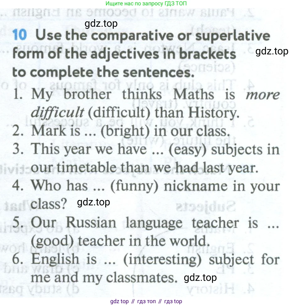 Английский язык (english), 5 класс Учебник (Student's book), авторы: Биболетова Мерем Забатовна, Денисенко Ольга Анатольевна, Трубанева Наталия Николаевна, издательство Просвещение, Москва, 2023, страница 43, номер 10, Условие