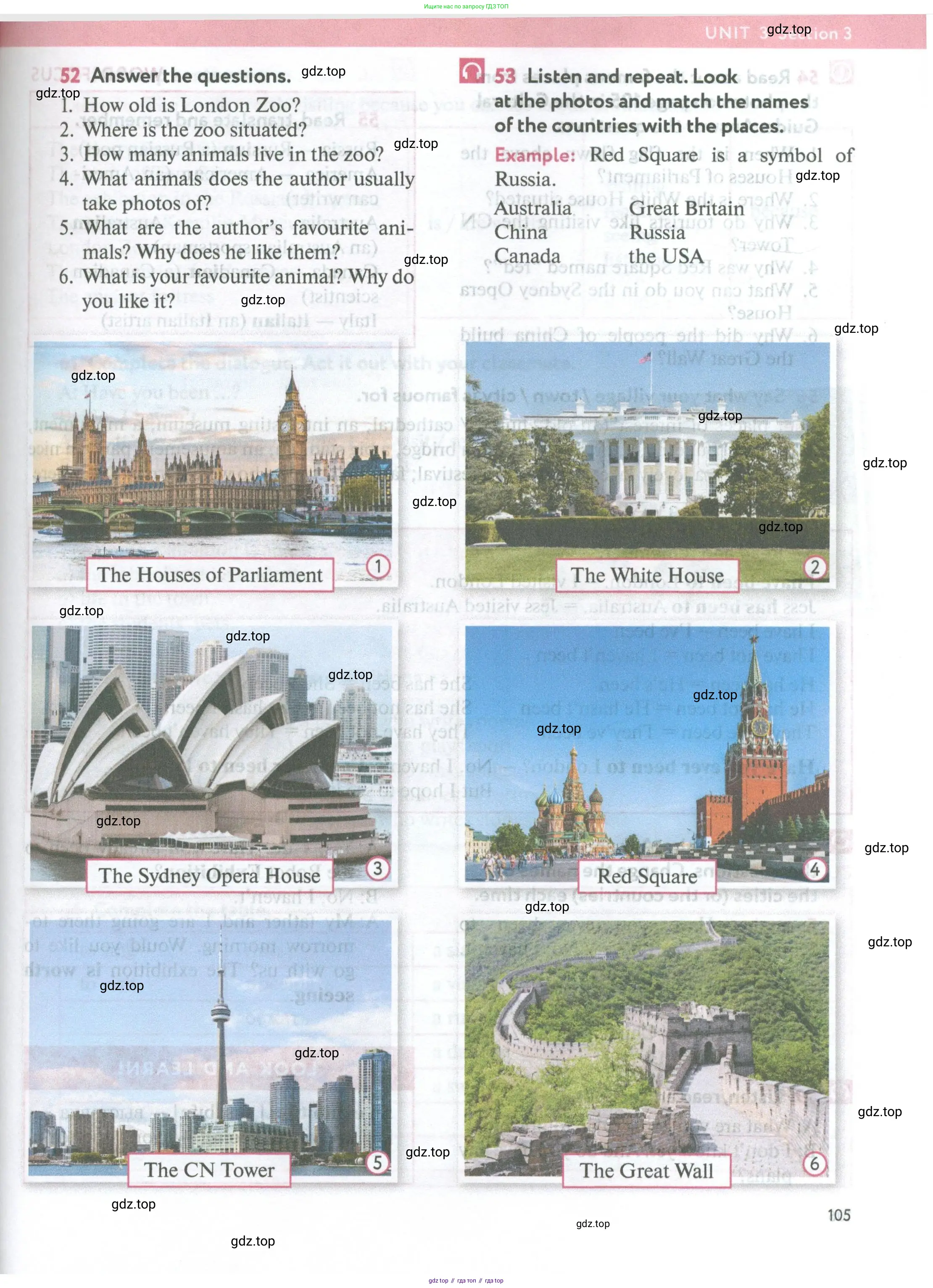 Английский язык (english), 5 класс Учебник (Student's book), авторы: Биболетова Мерем Забатовна, Денисенко Ольга Анатольевна, Трубанева Наталия Николаевна, издательство Просвещение, Москва, 2023, страница 105