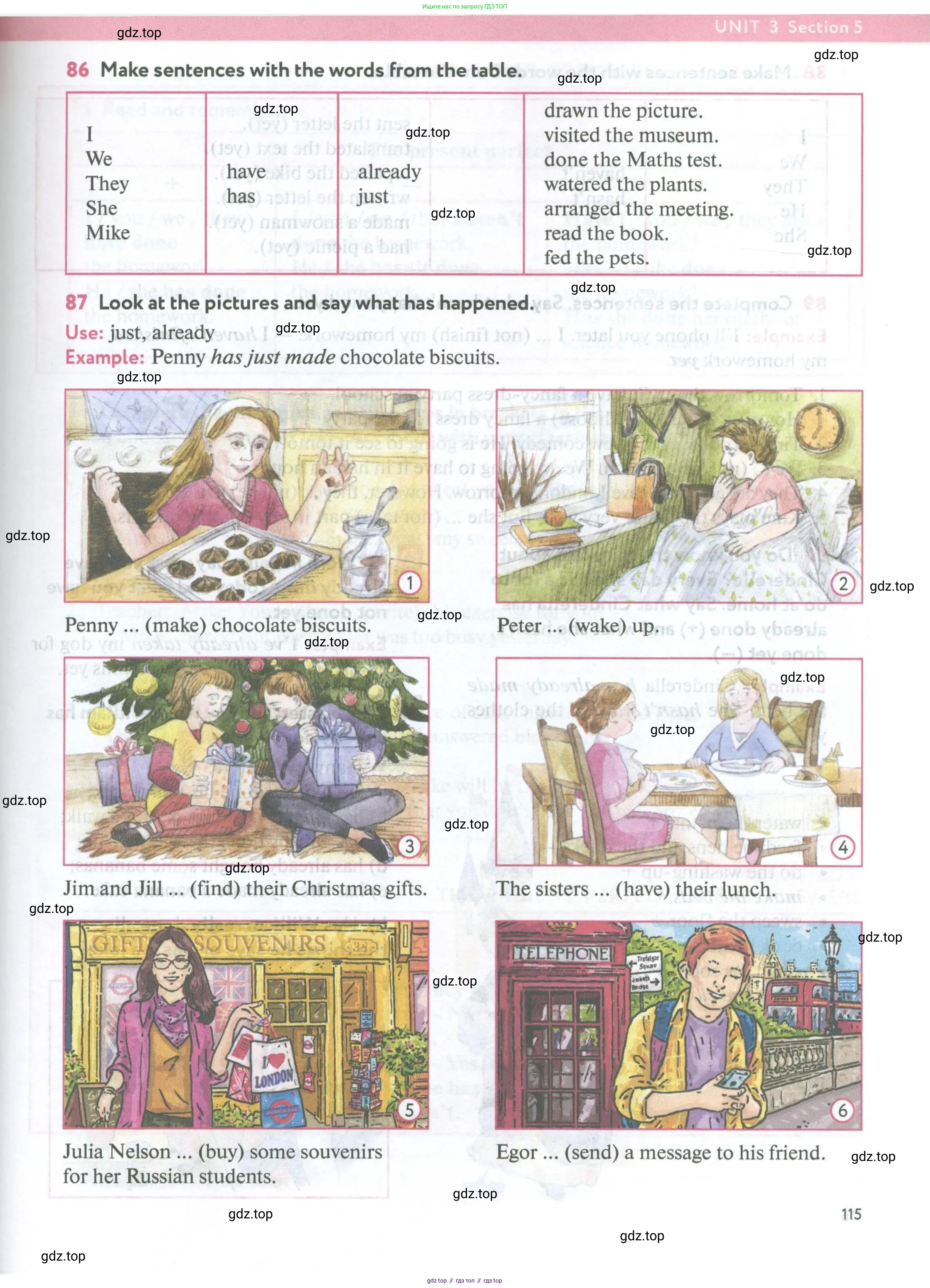 Английский язык (english), 5 класс Учебник (Student's book), авторы: Биболетова Мерем Забатовна, Денисенко Ольга Анатольевна, Трубанева Наталия Николаевна, издательство Просвещение, Москва, 2023, страница 115