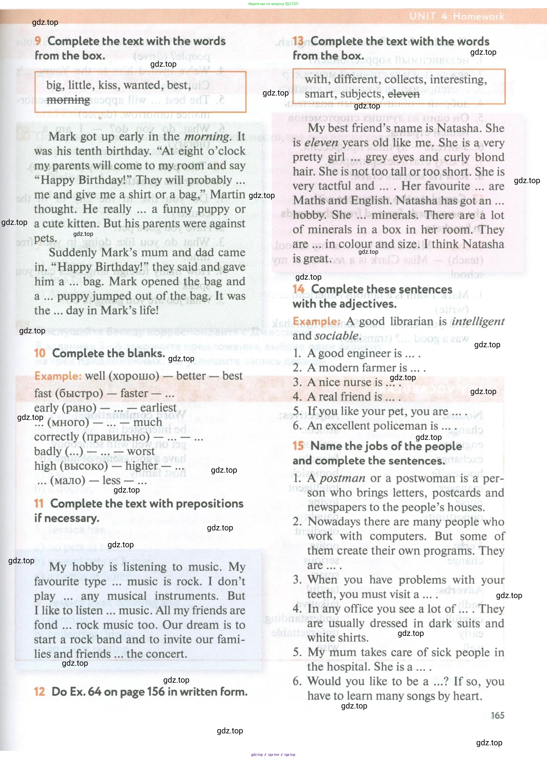 Английский язык (english), 5 класс Учебник (Student's book), авторы: Биболетова Мерем Забатовна, Денисенко Ольга Анатольевна, Трубанева Наталия Николаевна, издательство Просвещение, Москва, 2023, страница 165