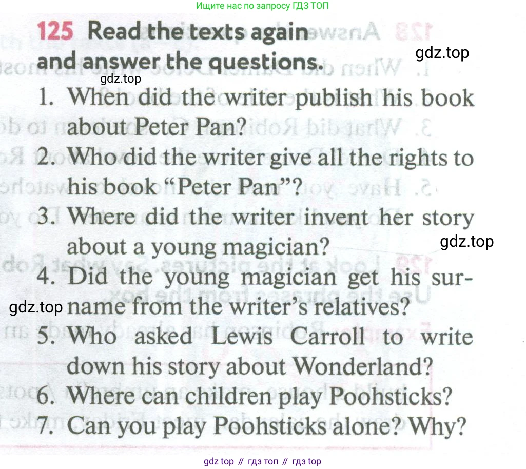 Английский язык (english), 5 класс Учебник (Student's book), авторы: Биболетова Мерем Забатовна, Денисенко Ольга Анатольевна, Трубанева Наталия Николаевна, издательство Просвещение, Москва, 2023, страница 127, номер 125, Условие