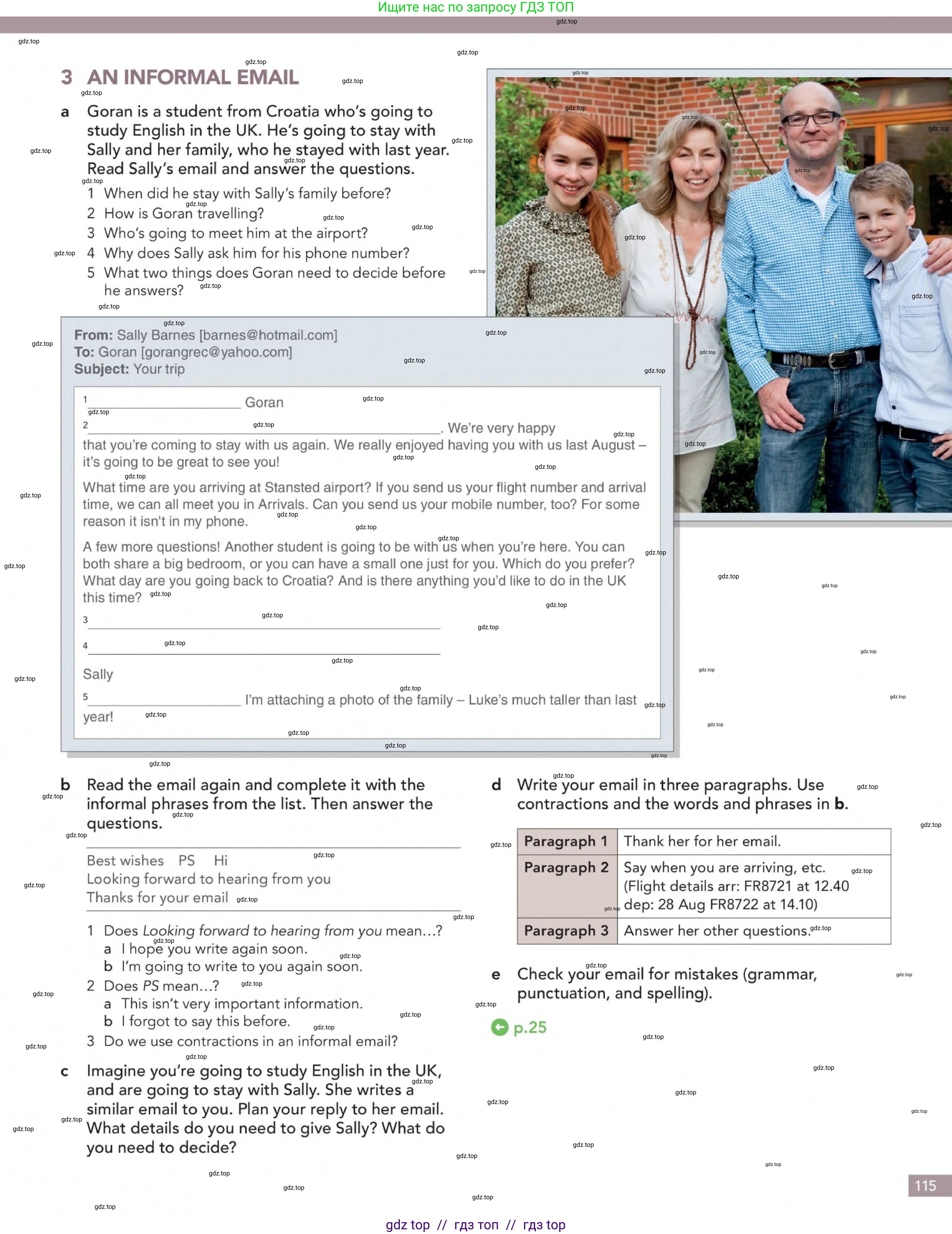 Английский язык (english), 5-11 класс Учебник (Student's book), авторы: Latham-Koenig Christina, Oxenden Clive, Lambert Jerry, издательство Oxford University Press, Москва, белого цвета, страница 115