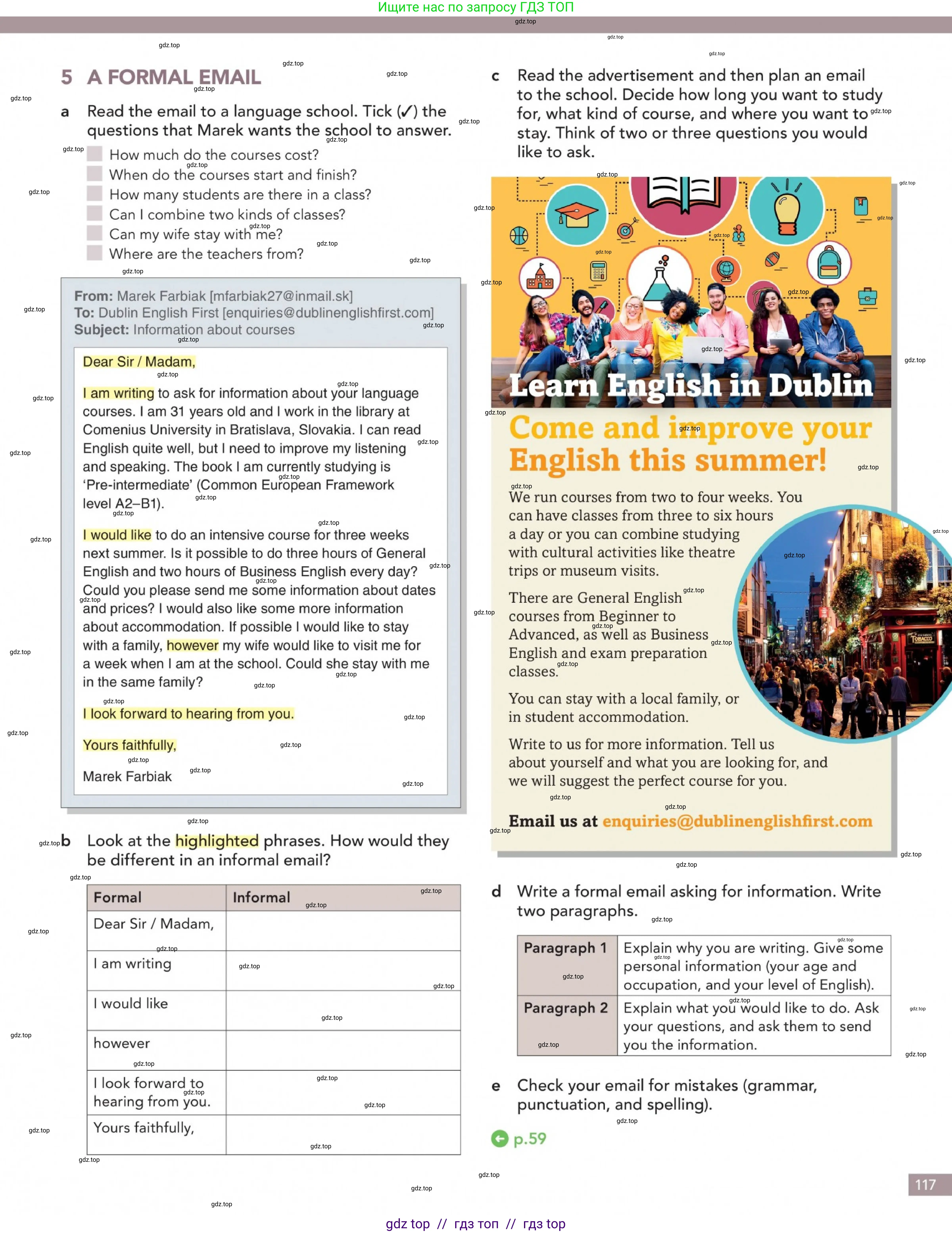 Английский язык (english), 5-11 класс Учебник (Student's book), авторы: Latham-Koenig Christina, Oxenden Clive, Lambert Jerry, издательство Oxford University Press, Москва, белого цвета, страница 117