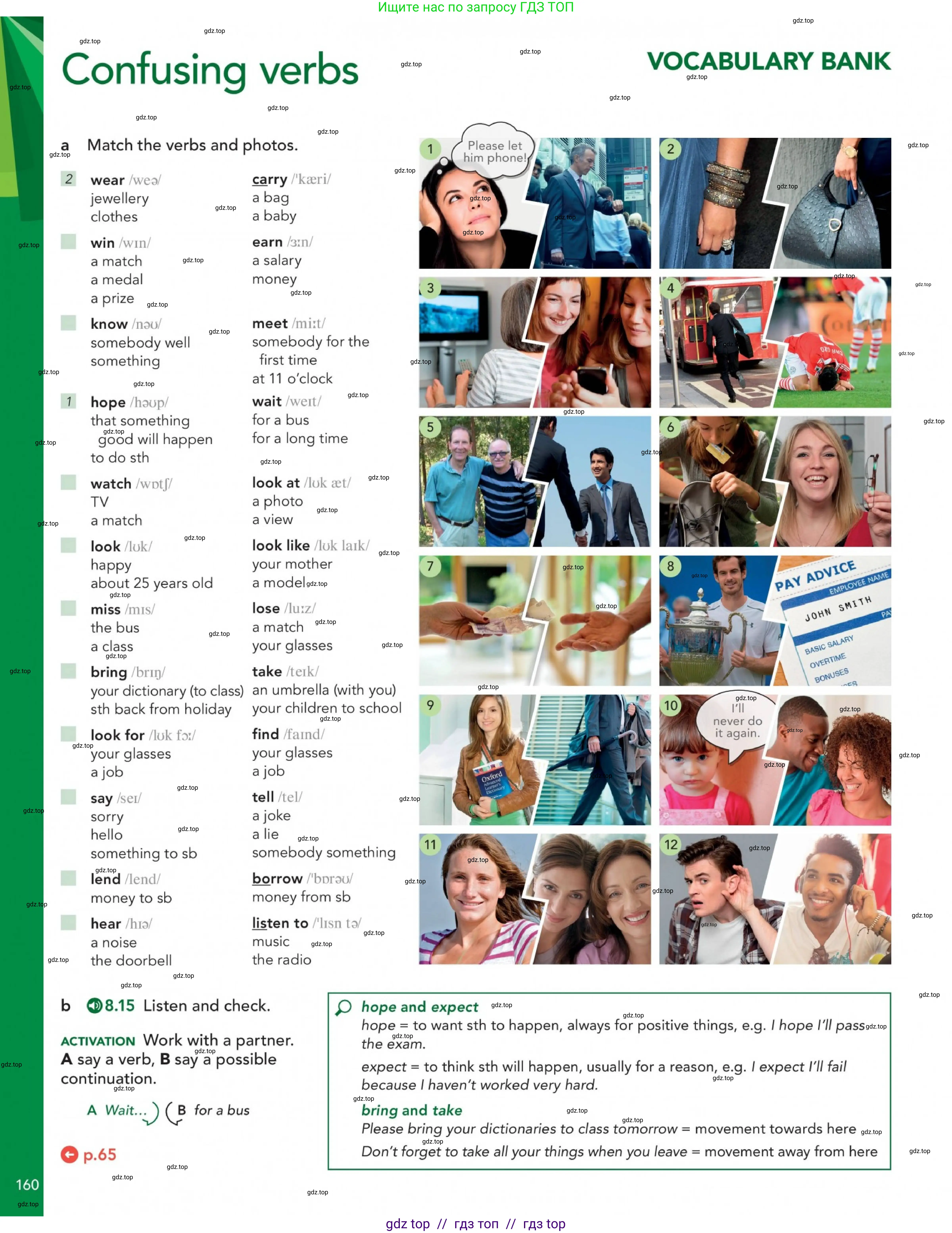 Английский язык (english), 5-11 класс Учебник (Student's book), авторы: Latham-Koenig Christina, Oxenden Clive, Lambert Jerry, издательство Oxford University Press, Москва, белого цвета, страница 160