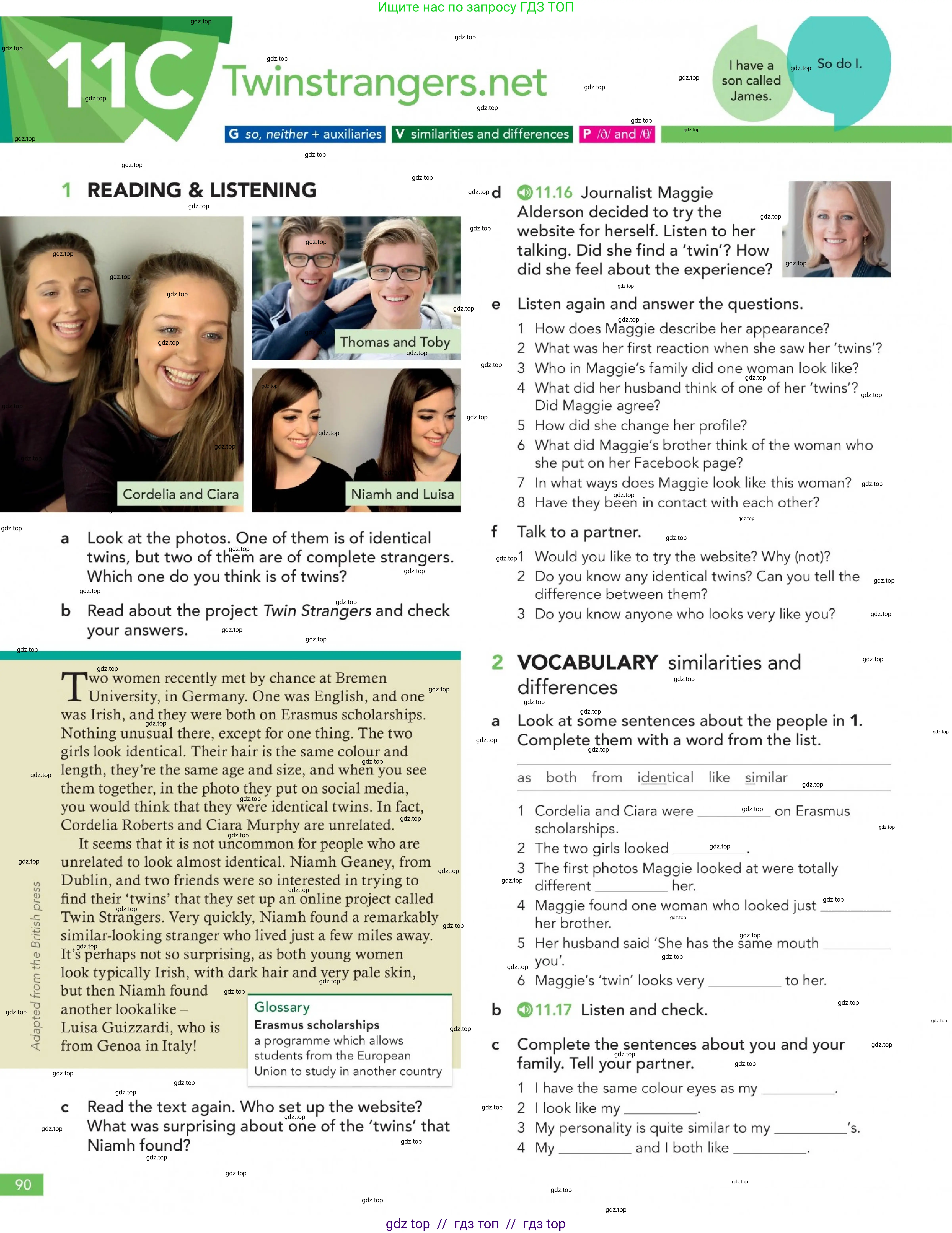 Английский язык (english), 5-11 класс Учебник (Student's book), авторы: Latham-Koenig Christina, Oxenden Clive, Lambert Jerry, издательство Oxford University Press, Москва, белого цвета, страница 90