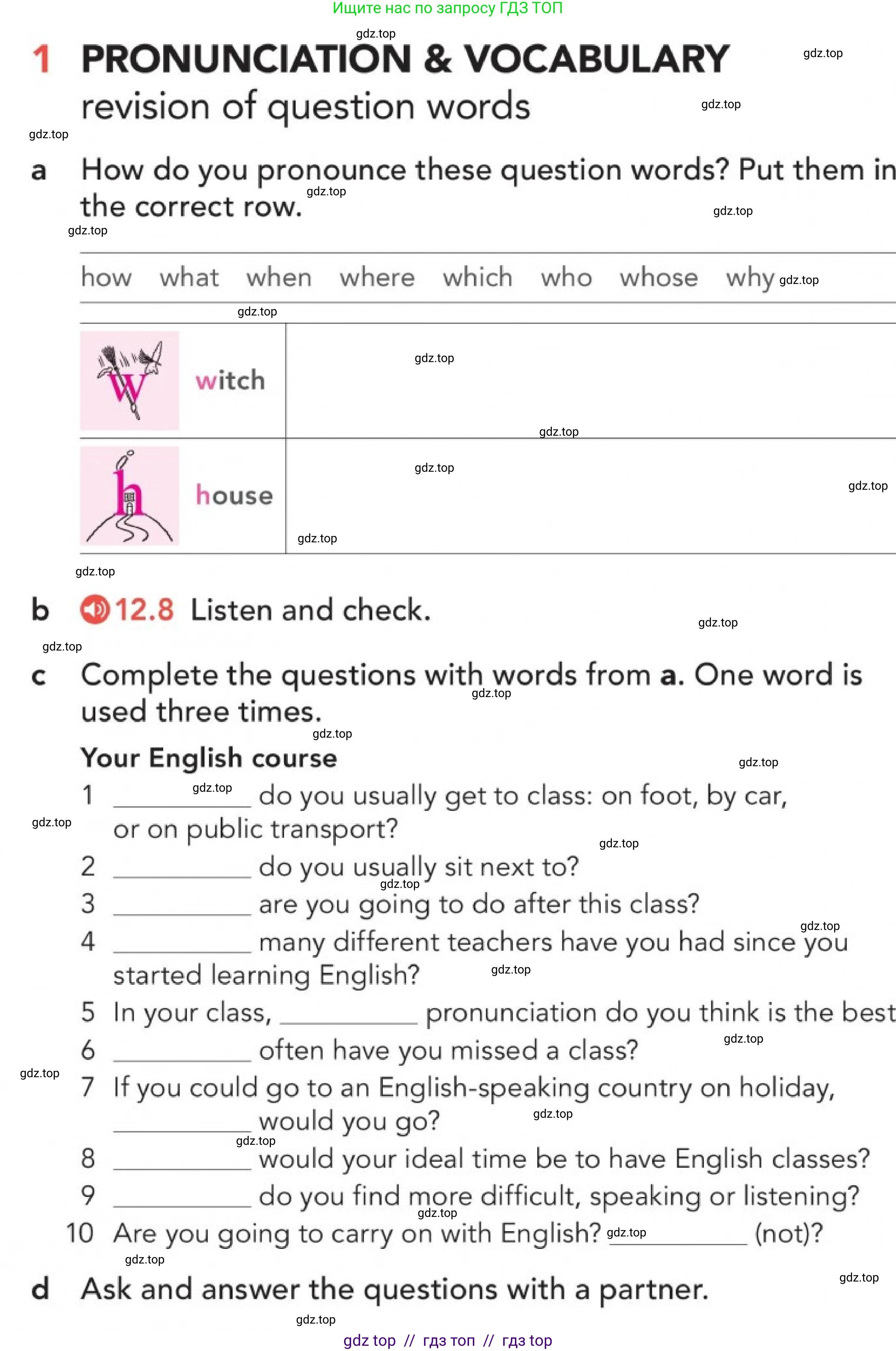 Английский язык (english), 5-11 класс Учебник (Student's book), авторы: Latham-Koenig Christina, Oxenden Clive, Lambert Jerry, издательство Oxford University Press, Москва, белого цвета, страница 98, номер 1, Условие