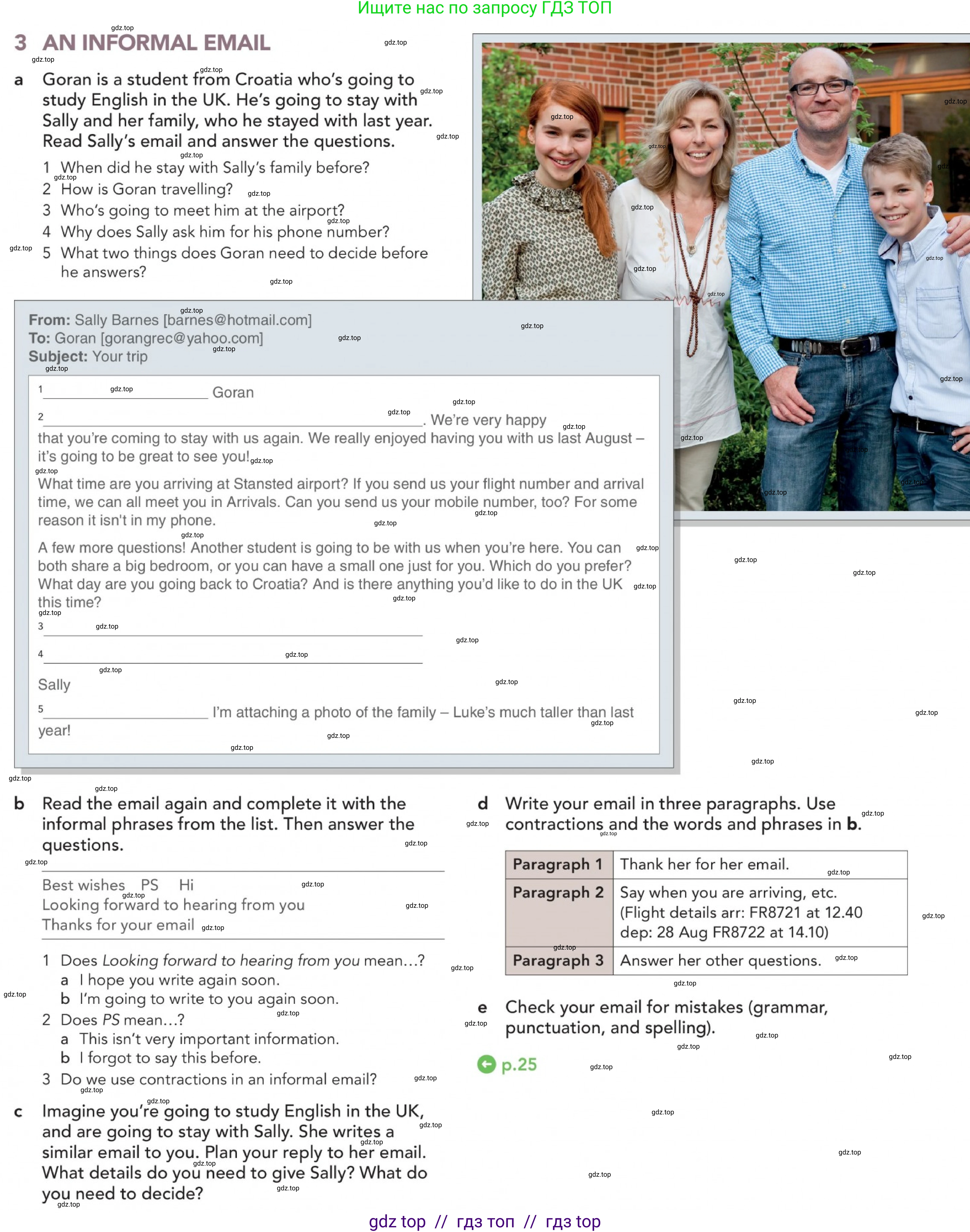 Английский язык (english), 5-11 класс Учебник (Student's book), авторы: Latham-Koenig Christina, Oxenden Clive, Lambert Jerry, издательство Oxford University Press, Москва, белого цвета, страница 25, номер 6, Условие (продолжение 2)