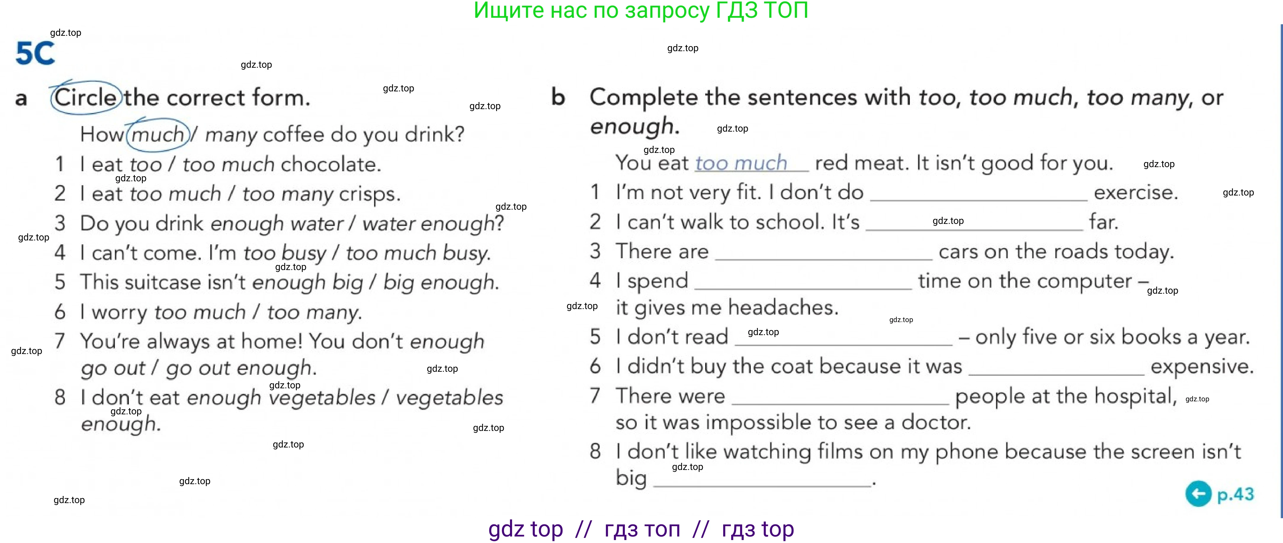 Английский язык (english), 5-11 класс Учебник (Student's book), авторы: Latham-Koenig Christina, Oxenden Clive, Lambert Jerry, издательство Oxford University Press, Москва, белого цвета, страница 43, номер 3, Условие (продолжение 3)