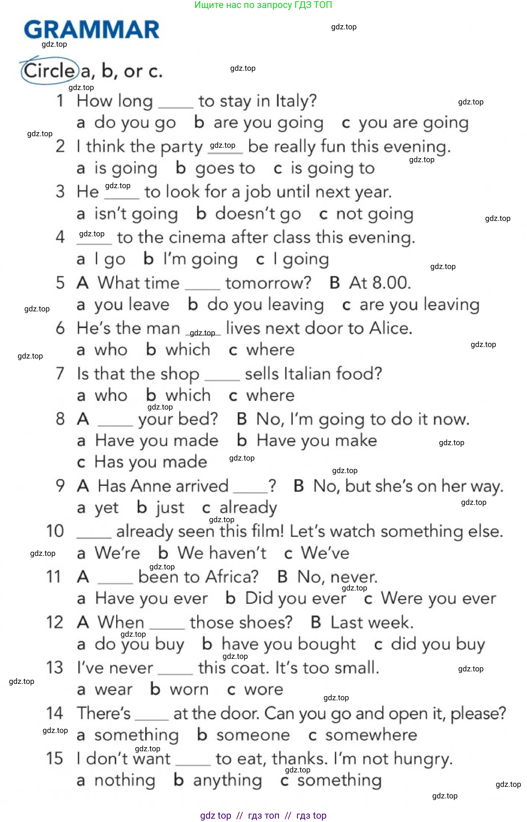 Английский язык (english), 5-11 класс Учебник (Student's book), авторы: Latham-Koenig Christina, Oxenden Clive, Lambert Jerry, издательство Oxford University Press, Москва, белого цвета, страница 36, Условие