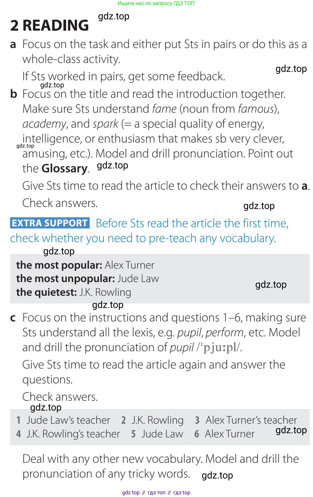 Английский язык (english), 5-11 класс Учебник (Student's book), авторы: Latham-Koenig Christina, Oxenden Clive, Lambert Jerry, издательство Oxford University Press, Москва, белого цвета, страница 86, номер 2, Teacher's Guide