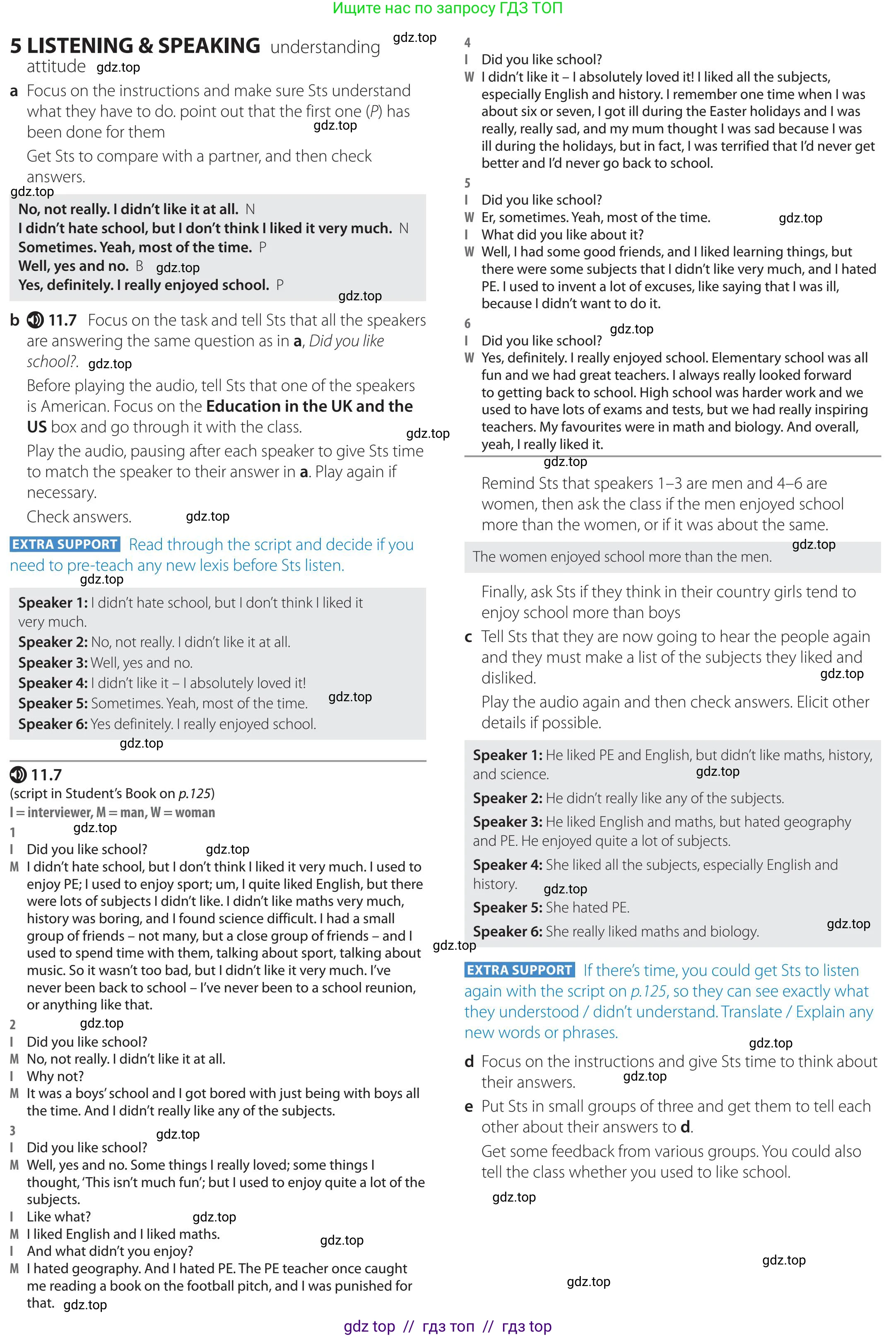 Английский язык (english), 5-11 класс Учебник (Student's book), авторы: Latham-Koenig Christina, Oxenden Clive, Lambert Jerry, издательство Oxford University Press, Москва, белого цвета, страница 87, номер 5, Teacher's Guide