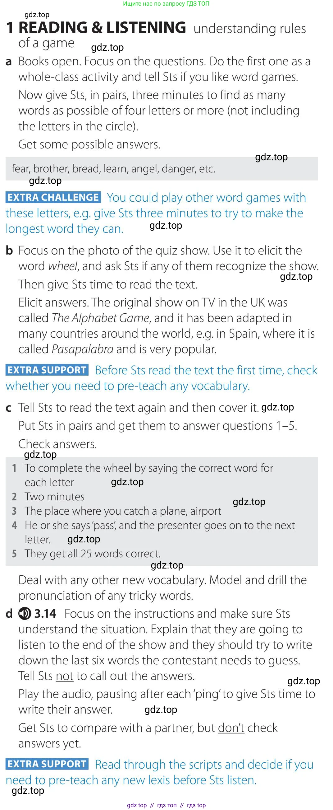 Английский язык (english), 5-11 класс Учебник (Student's book), авторы: Latham-Koenig Christina, Oxenden Clive, Lambert Jerry, издательство Oxford University Press, Москва, белого цвета, страница 26, номер 1, Teacher's Guide