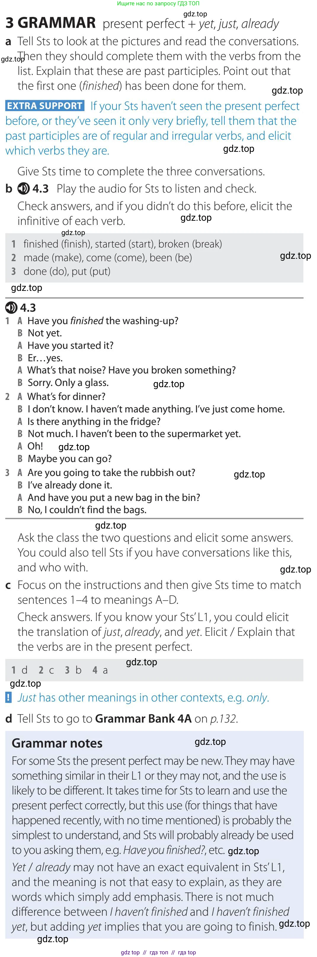 Английский язык (english), 5-11 класс Учебник (Student's book), авторы: Latham-Koenig Christina, Oxenden Clive, Lambert Jerry, издательство Oxford University Press, Москва, белого цвета, страница 30, номер 3, Teacher's Guide