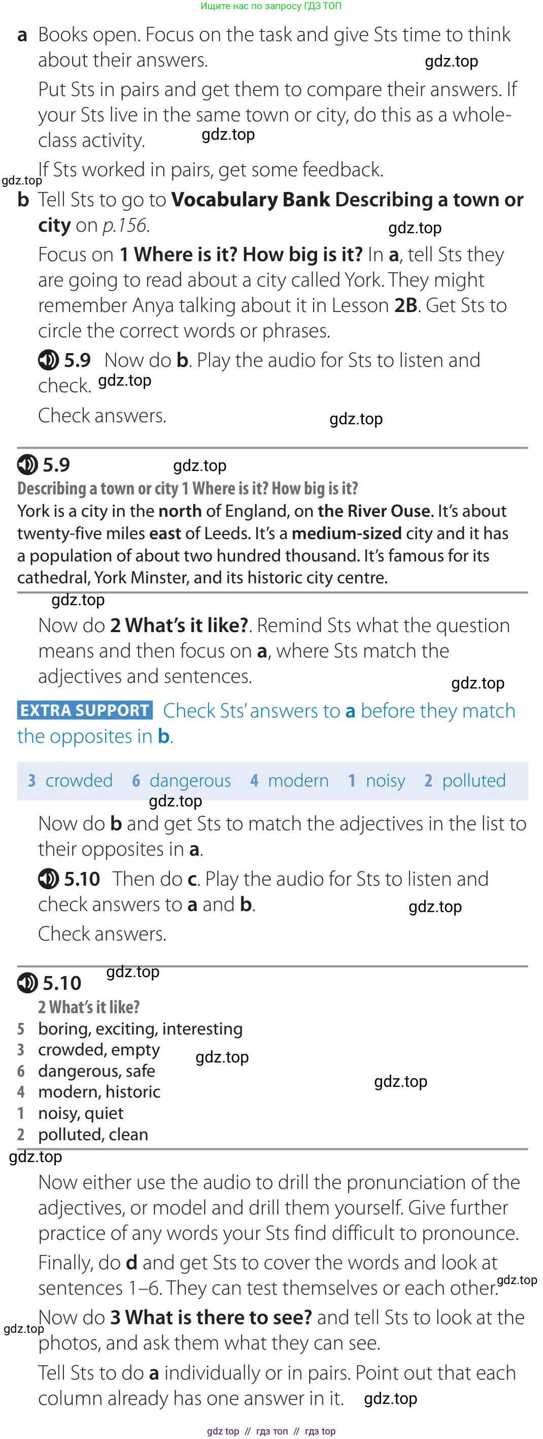 Английский язык (english), 5-11 класс Учебник (Student's book), авторы: Latham-Koenig Christina, Oxenden Clive, Lambert Jerry, издательство Oxford University Press, Москва, белого цвета, страница 40, номер 1, Teacher's Guide (продолжение 2)