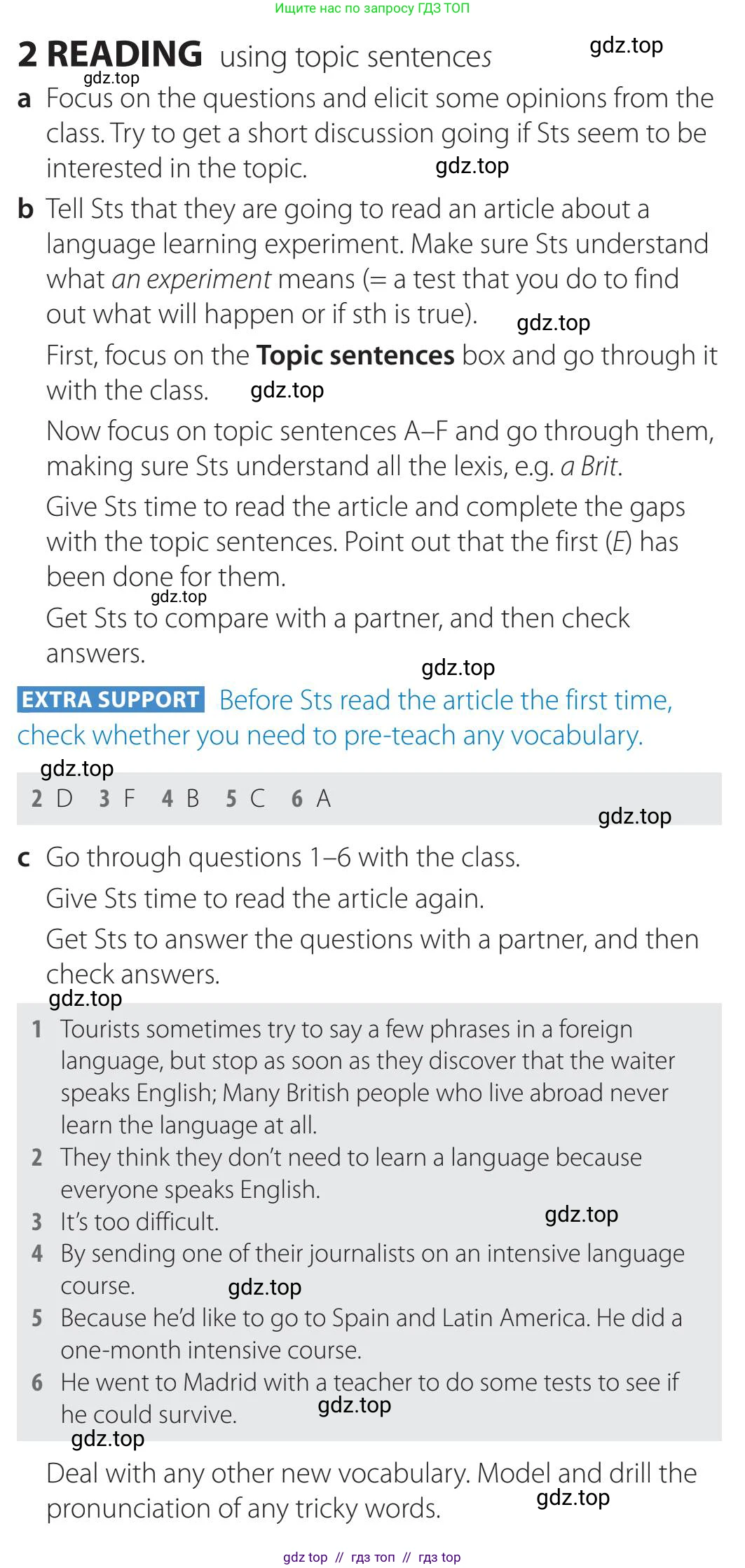 Английский язык (english), 5-11 класс Учебник (Student's book), авторы: Latham-Koenig Christina, Oxenden Clive, Lambert Jerry, издательство Oxford University Press, Москва, белого цвета, страница 58, номер 2, Teacher's Guide