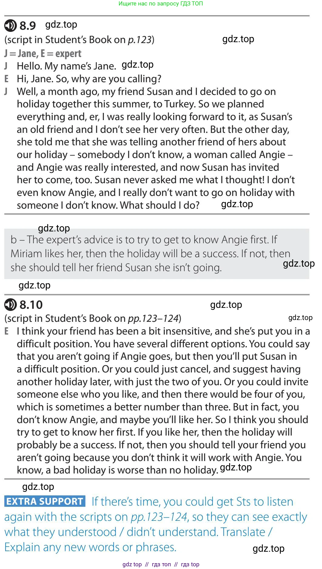 Английский язык (english), 5-11 класс Учебник (Student's book), авторы: Latham-Koenig Christina, Oxenden Clive, Lambert Jerry, издательство Oxford University Press, Москва, белого цвета, страница 63, номер 4, Teacher's Guide (продолжение 2)