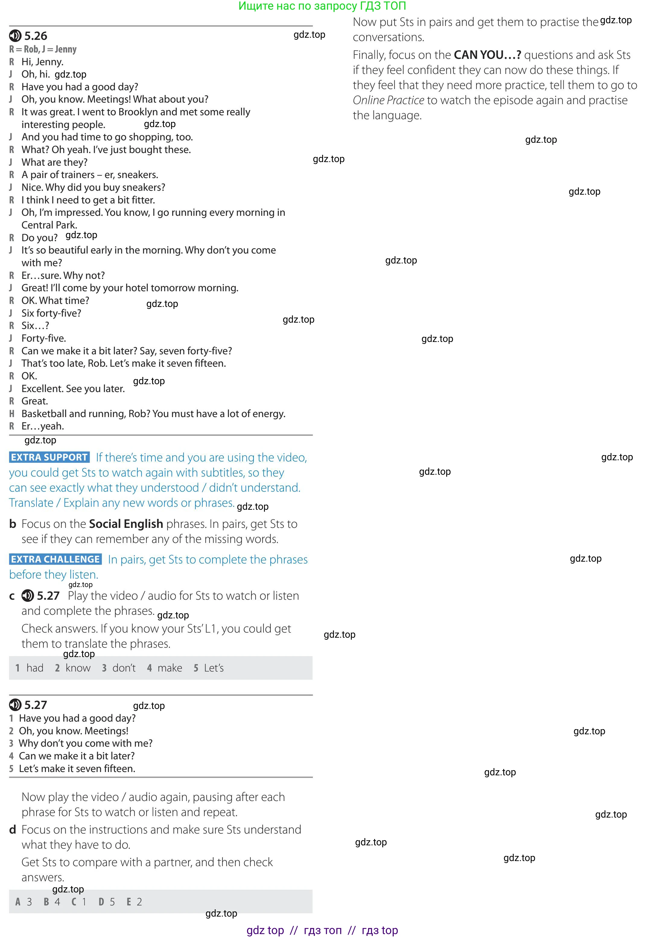 Английский язык (english), 5-11 класс Учебник (Student's book), авторы: Latham-Koenig Christina, Oxenden Clive, Lambert Jerry, издательство Oxford University Press, Москва, белого цвета, страница 45, номер 4, Teacher's Guide (продолжение 2)