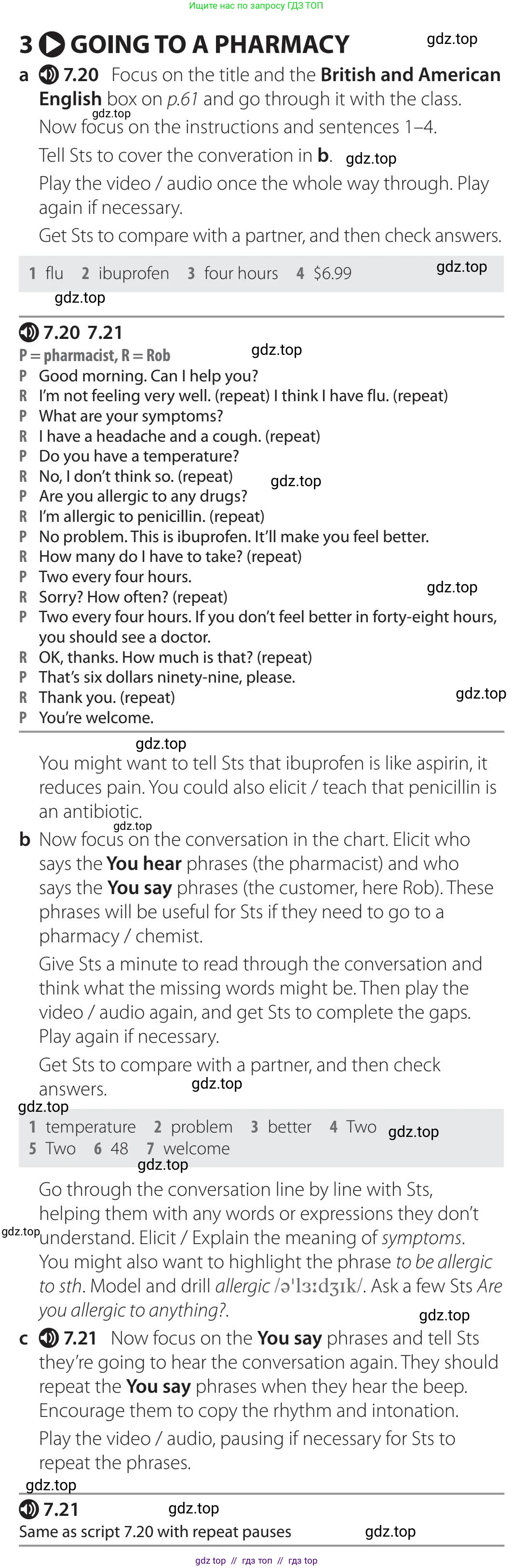 Английский язык (english), 5-11 класс Учебник (Student's book), авторы: Latham-Koenig Christina, Oxenden Clive, Lambert Jerry, издательство Oxford University Press, Москва, белого цвета, страница 60, номер 3, Teacher's Guide