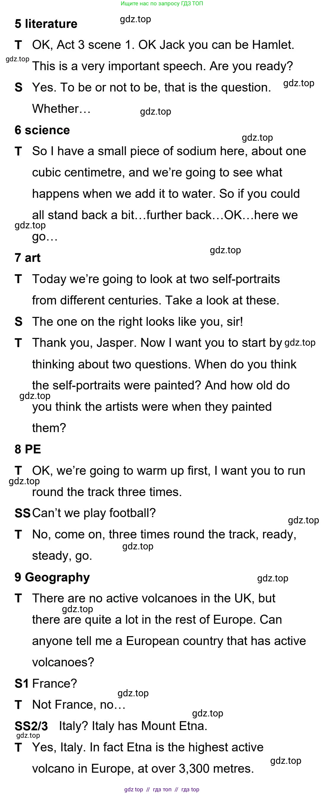 Английский язык (english), 5-11 класс Учебник (Student's book), авторы: Latham-Koenig Christina, Oxenden Clive, Lambert Jerry, издательство Oxford University Press, Москва, белого цвета, страница 86, номер 1, Student’s Book Audioscript (продолжение 4)