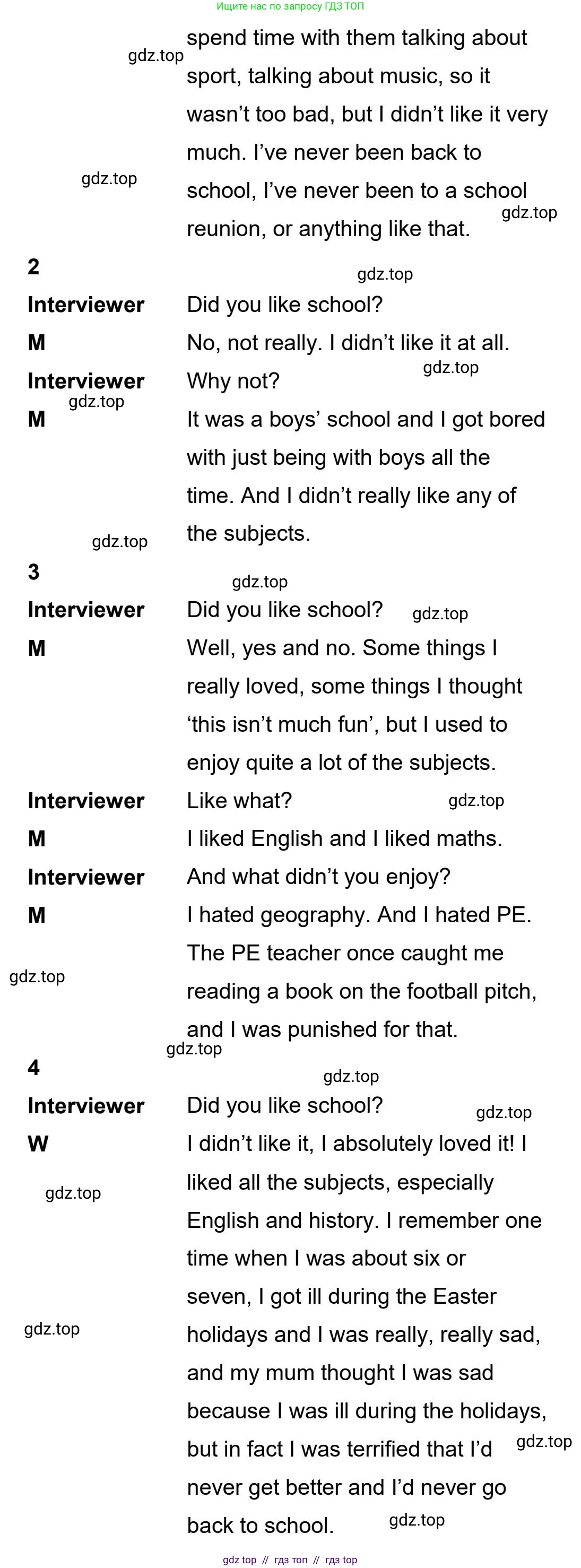 Английский язык (english), 5-11 класс Учебник (Student's book), авторы: Latham-Koenig Christina, Oxenden Clive, Lambert Jerry, издательство Oxford University Press, Москва, белого цвета, страница 87, номер 5, Student’s Book Audioscript (продолжение 2)