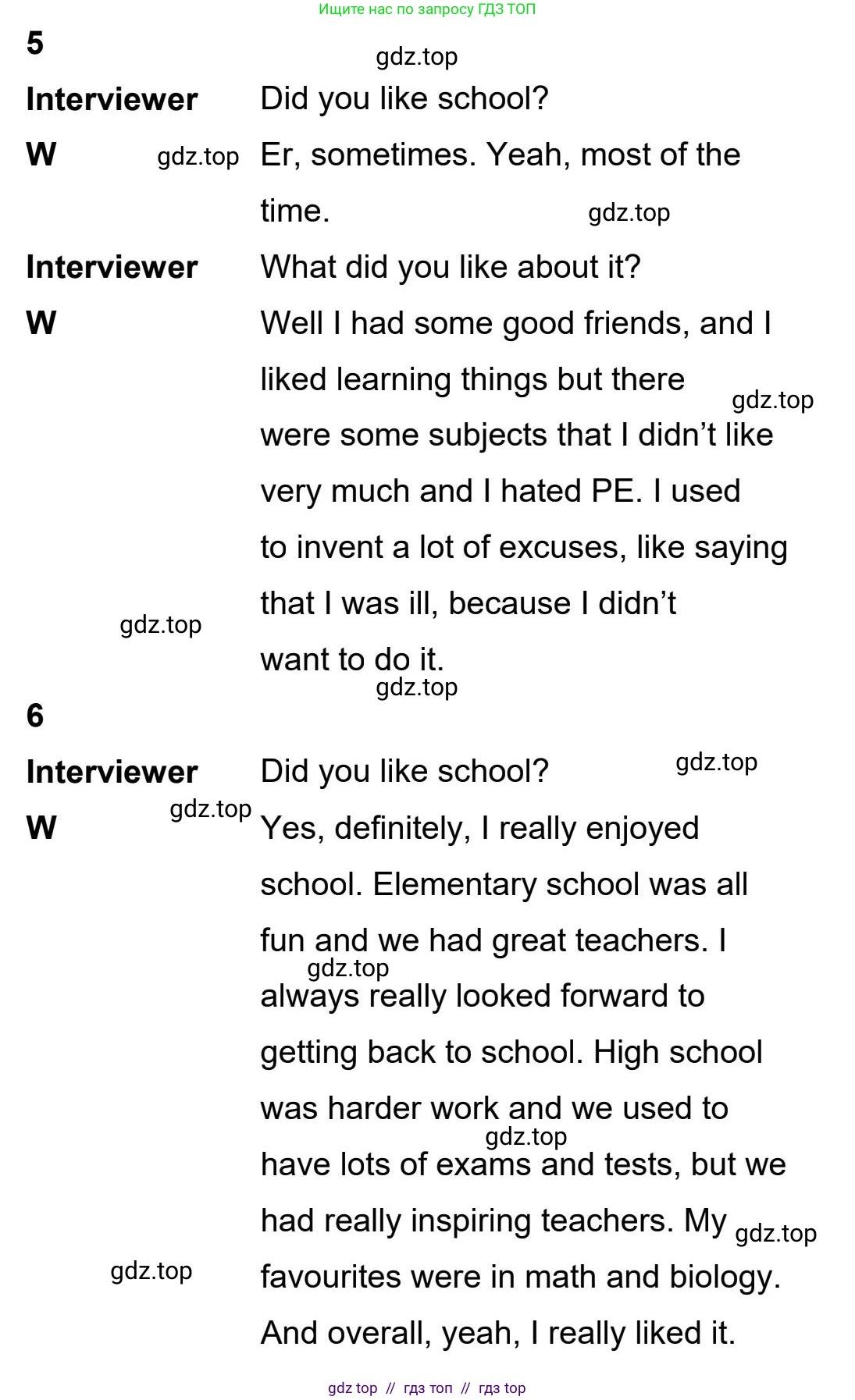 Английский язык (english), 5-11 класс Учебник (Student's book), авторы: Latham-Koenig Christina, Oxenden Clive, Lambert Jerry, издательство Oxford University Press, Москва, белого цвета, страница 87, номер 5, Student’s Book Audioscript (продолжение 3)