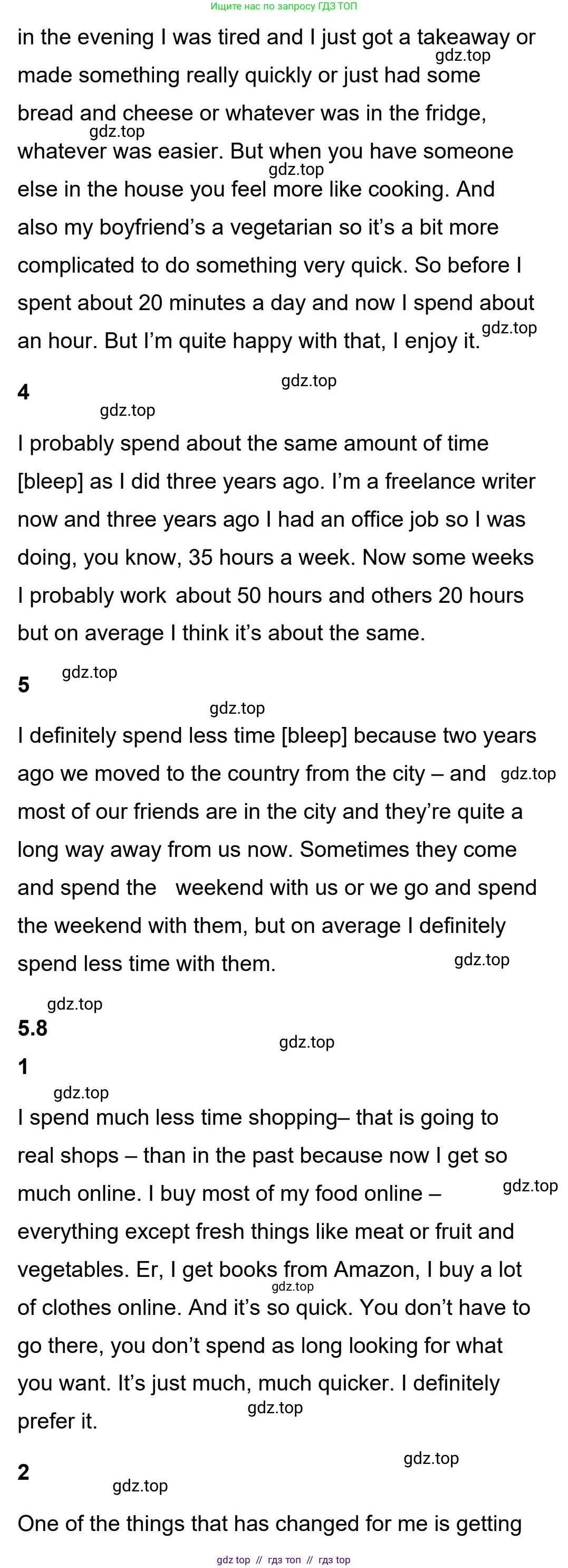 Английский язык (english), 5-11 класс Учебник (Student's book), авторы: Latham-Koenig Christina, Oxenden Clive, Lambert Jerry, издательство Oxford University Press, Москва, белого цвета, страница 39, номер 4, Student’s Book Audioscript (продолжение 2)