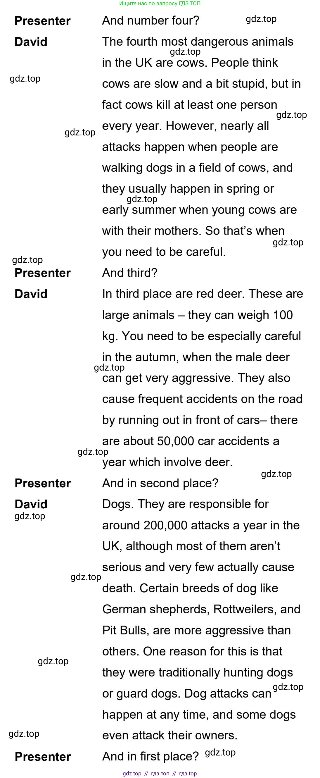 Английский язык (english), 5-11 класс Учебник (Student's book), авторы: Latham-Koenig Christina, Oxenden Clive, Lambert Jerry, издательство Oxford University Press, Москва, белого цвета, страница 70, номер 2, Student’s Book Audioscript (продолжение 2)