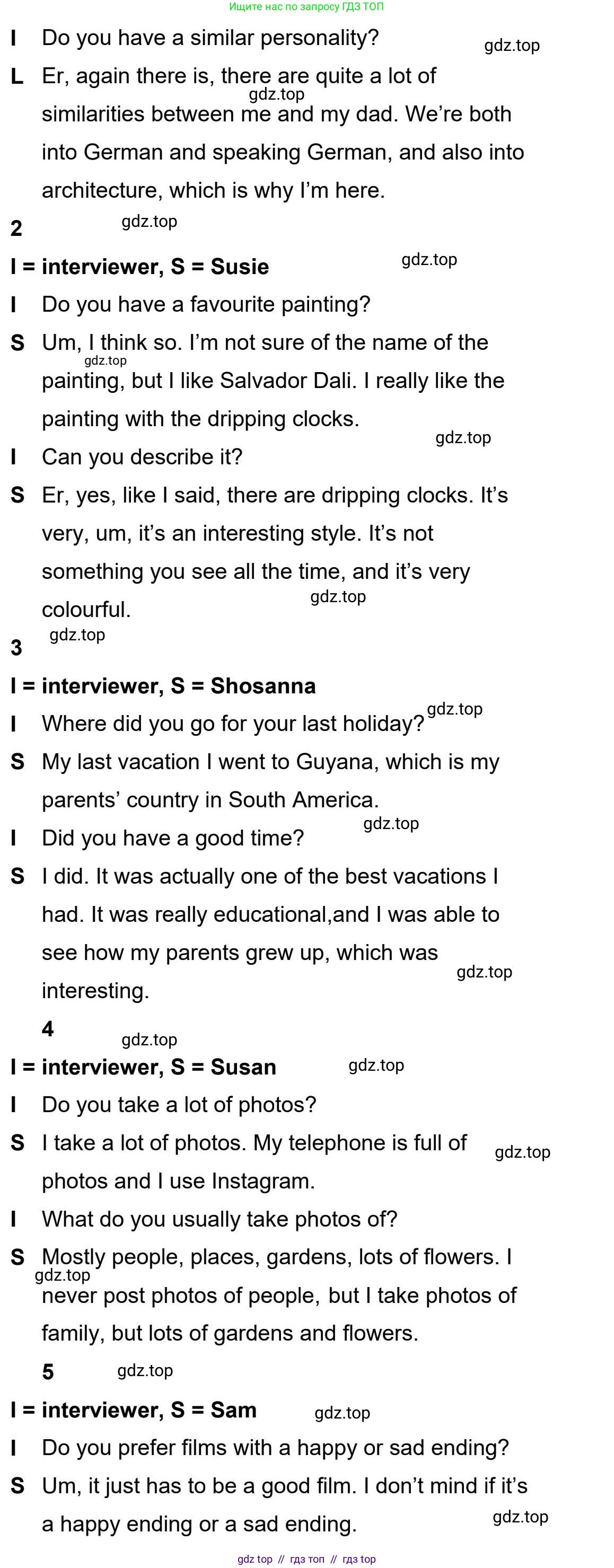 Английский язык (english), 5-11 класс Учебник (Student's book), авторы: Latham-Koenig Christina, Oxenden Clive, Lambert Jerry, издательство Oxford University Press, Москва, белого цвета, страница 21, Student’s Book Audioscript (продолжение 2)