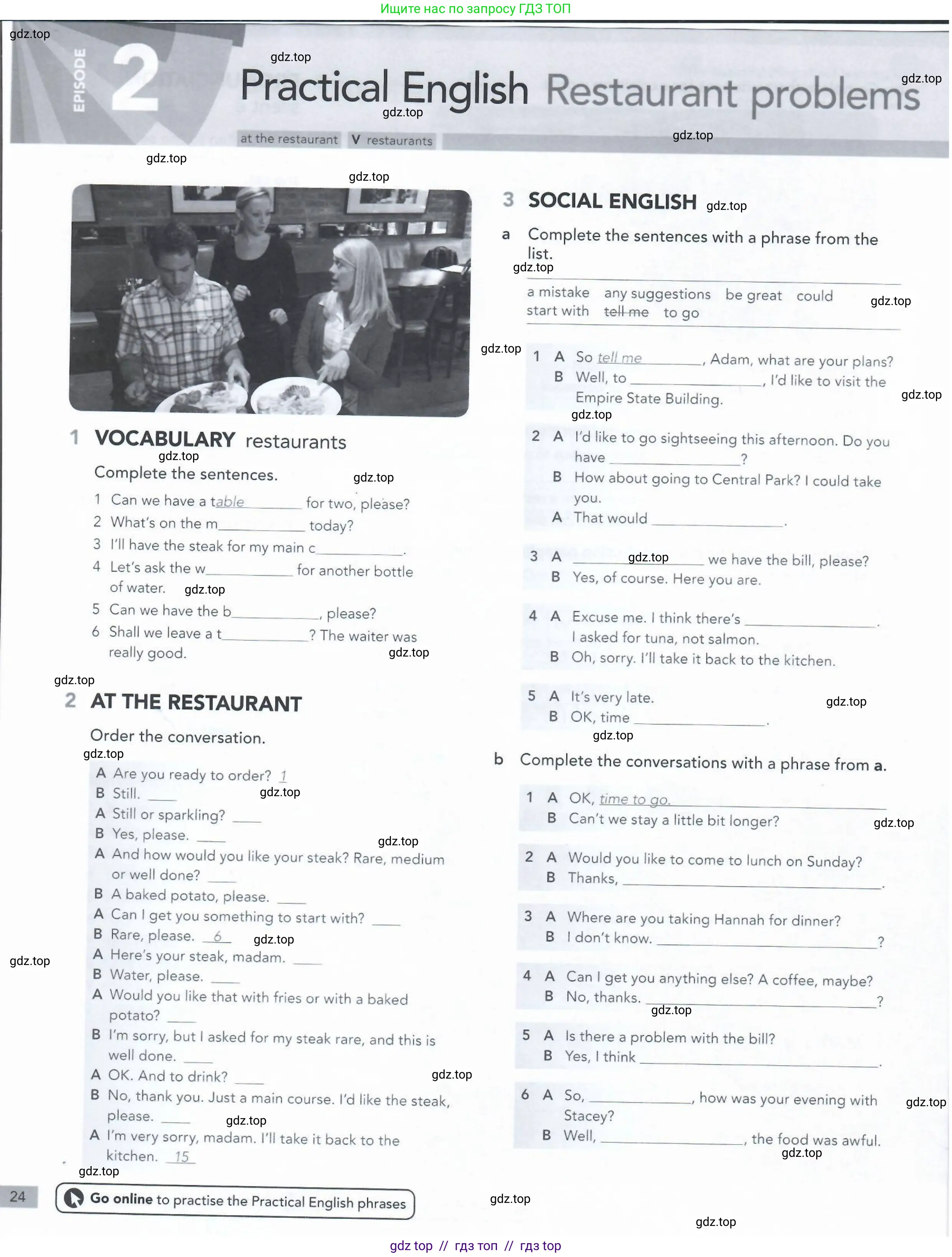 Английский язык (english), 5-11 класс Рабочая тетрадь (workbook), авторы: Latham-Koenig Christina, Oxenden Clive, Lambert Jerry, Seligson Paul, Duckworth Michael, издательство Oxford University Press, Москва, 2019, страница 24