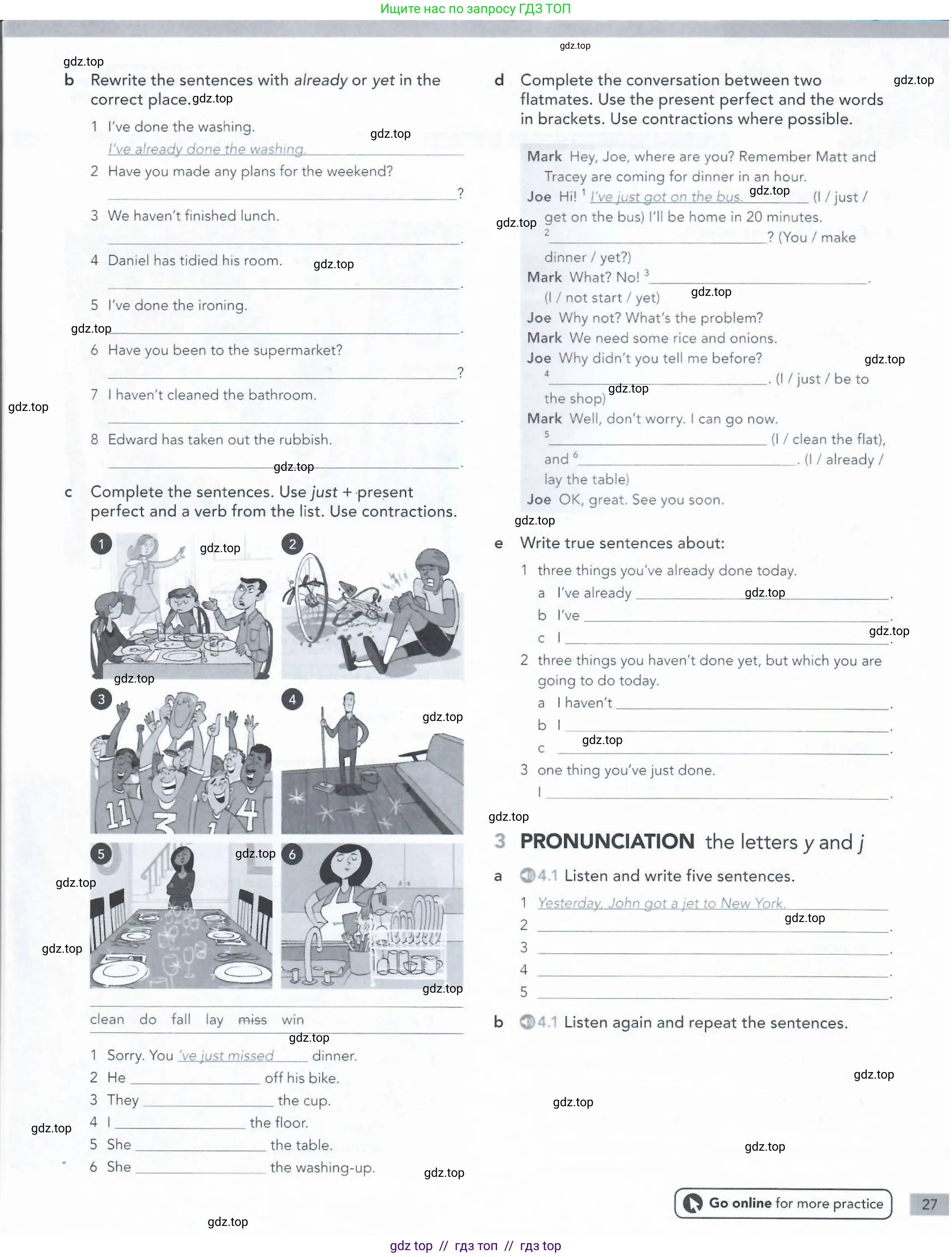 Английский язык (english), 5-11 класс Рабочая тетрадь (workbook), авторы: Latham-Koenig Christina, Oxenden Clive, Lambert Jerry, Seligson Paul, Duckworth Michael, издательство Oxford University Press, Москва, 2019, страница 27