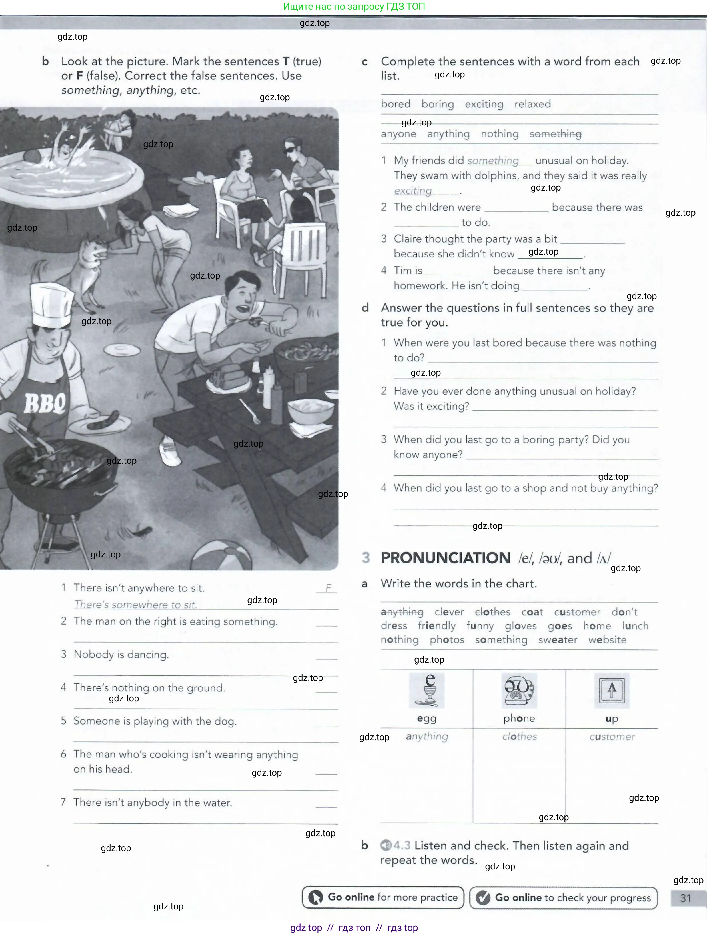 Английский язык (english), 5-11 класс Рабочая тетрадь (workbook), авторы: Latham-Koenig Christina, Oxenden Clive, Lambert Jerry, Seligson Paul, Duckworth Michael, издательство Oxford University Press, Москва, 2019, страница 31