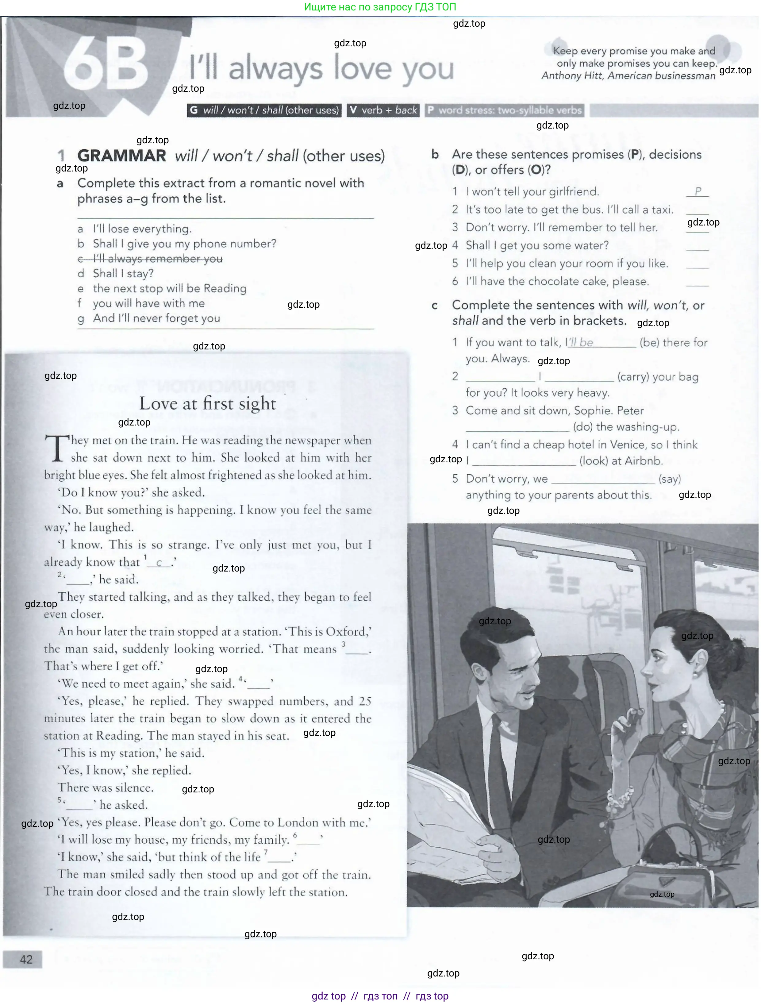 Английский язык (english), 5-11 класс Рабочая тетрадь (workbook), авторы: Latham-Koenig Christina, Oxenden Clive, Lambert Jerry, Seligson Paul, Duckworth Michael, издательство Oxford University Press, Москва, 2019, страница 42