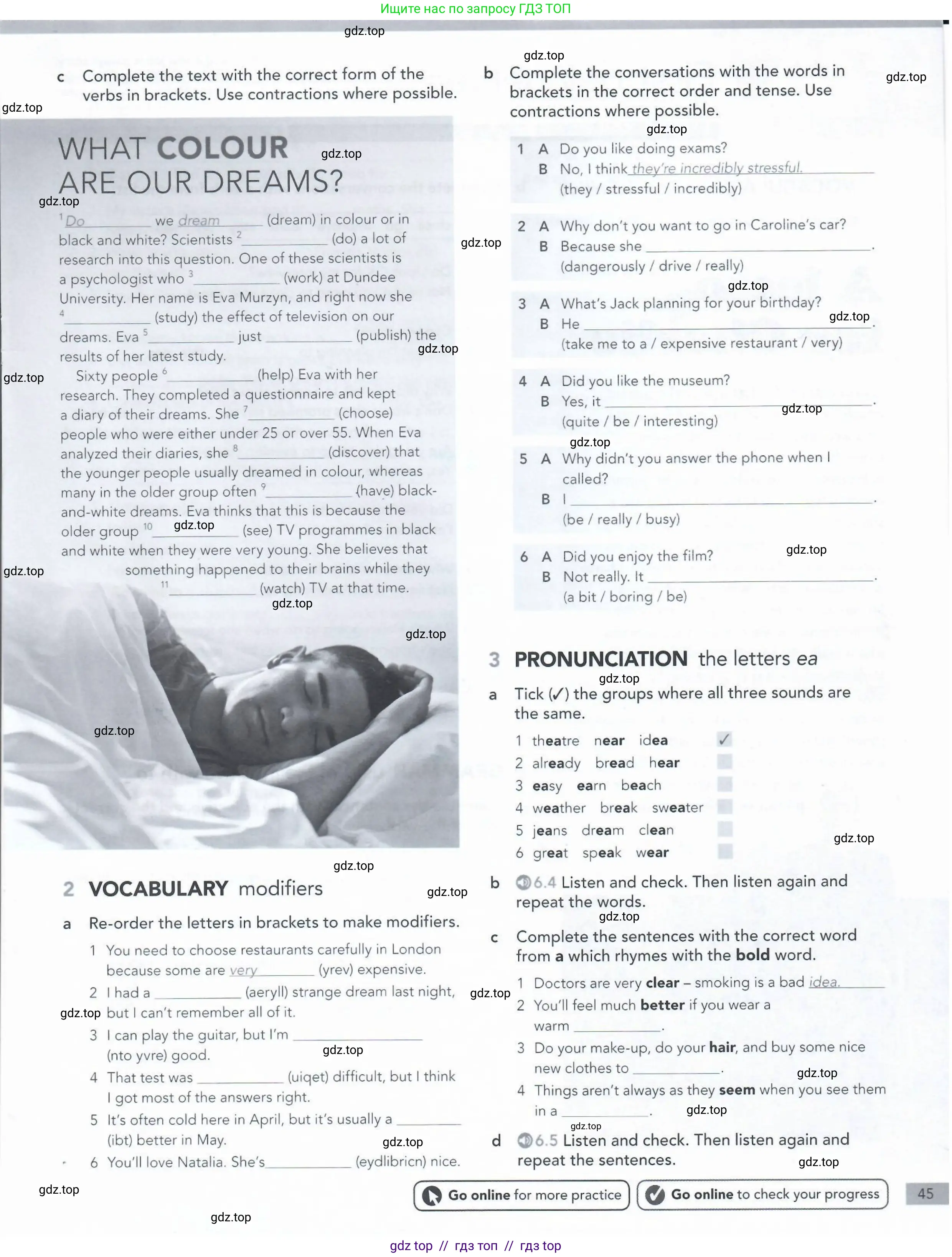 Английский язык (english), 5-11 класс Рабочая тетрадь (workbook), авторы: Latham-Koenig Christina, Oxenden Clive, Lambert Jerry, Seligson Paul, Duckworth Michael, издательство Oxford University Press, Москва, 2019, страница 45