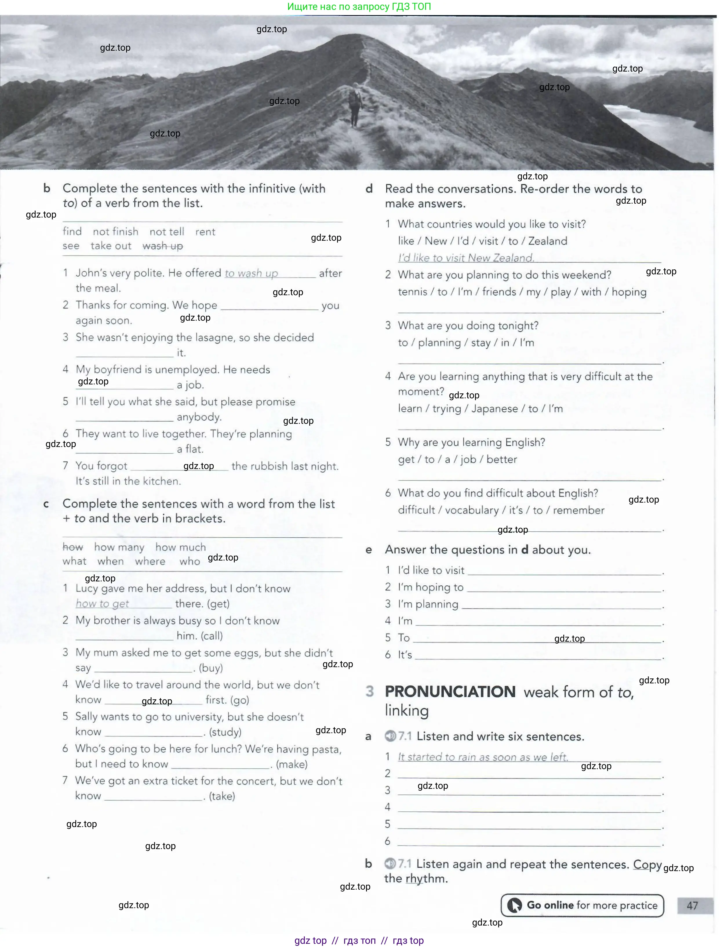 Английский язык (english), 5-11 класс Рабочая тетрадь (workbook), авторы: Latham-Koenig Christina, Oxenden Clive, Lambert Jerry, Seligson Paul, Duckworth Michael, издательство Oxford University Press, Москва, 2019, страница 47