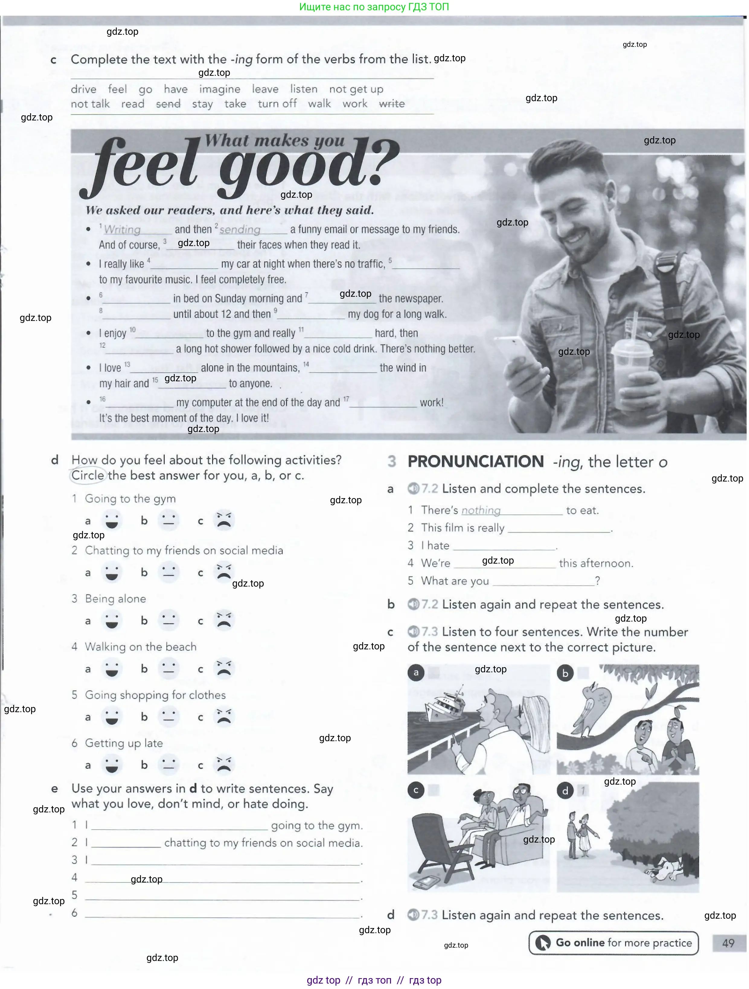 Английский язык (english), 5-11 класс Рабочая тетрадь (workbook), авторы: Latham-Koenig Christina, Oxenden Clive, Lambert Jerry, Seligson Paul, Duckworth Michael, издательство Oxford University Press, Москва, 2019, страница 49