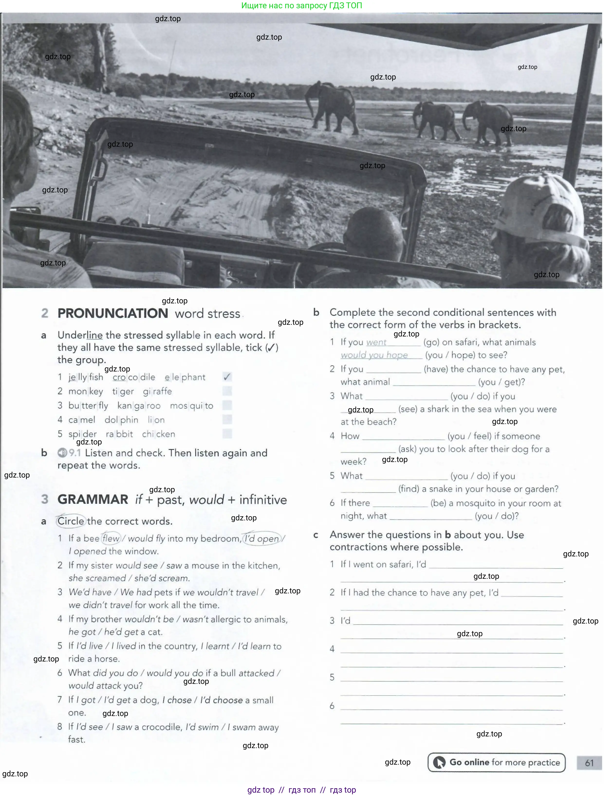 Английский язык (english), 5-11 класс Рабочая тетрадь (workbook), авторы: Latham-Koenig Christina, Oxenden Clive, Lambert Jerry, Seligson Paul, Duckworth Michael, издательство Oxford University Press, Москва, 2019, страница 61