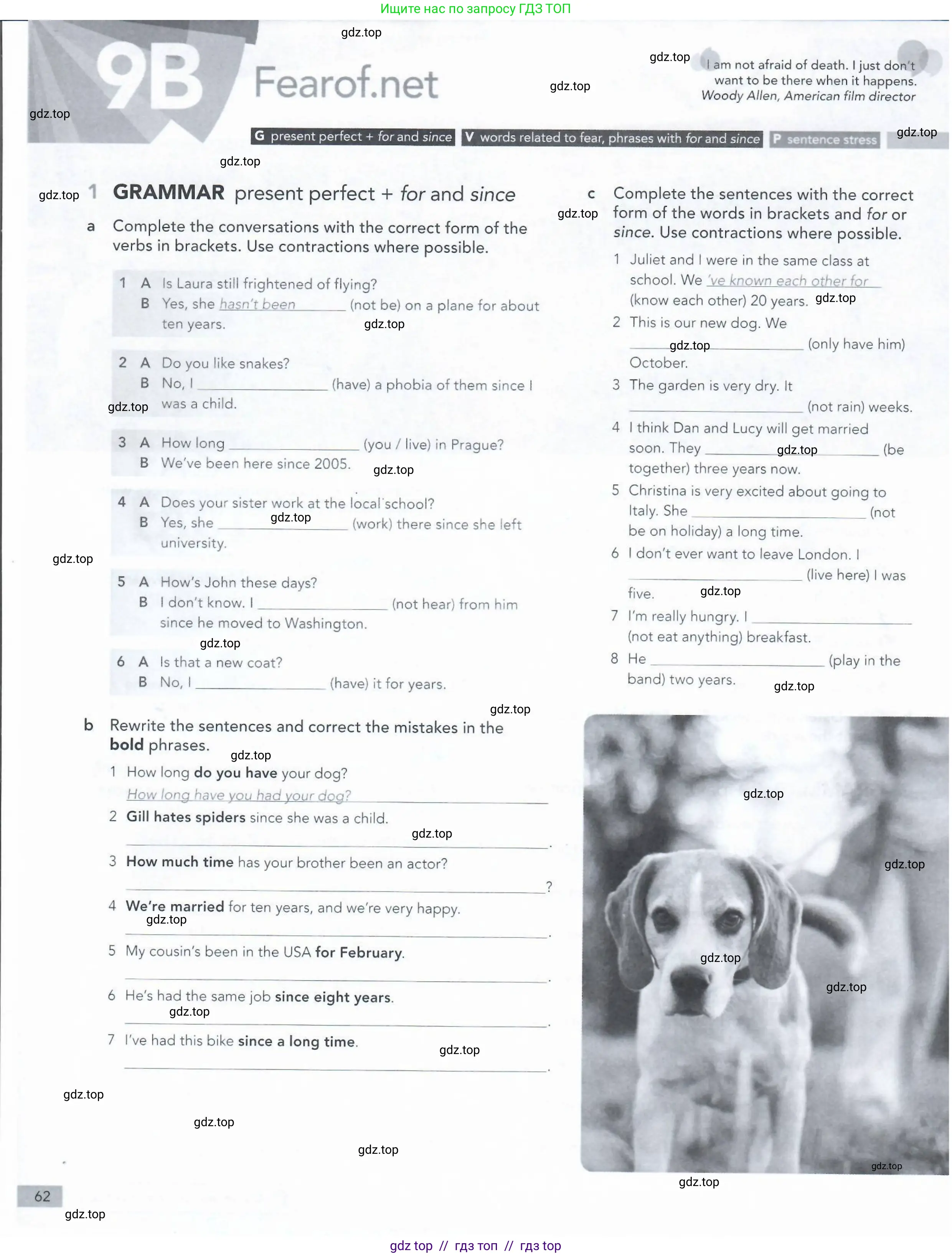 Английский язык (english), 5-11 класс Рабочая тетрадь (workbook), авторы: Latham-Koenig Christina, Oxenden Clive, Lambert Jerry, Seligson Paul, Duckworth Michael, издательство Oxford University Press, Москва, 2019, страница 62