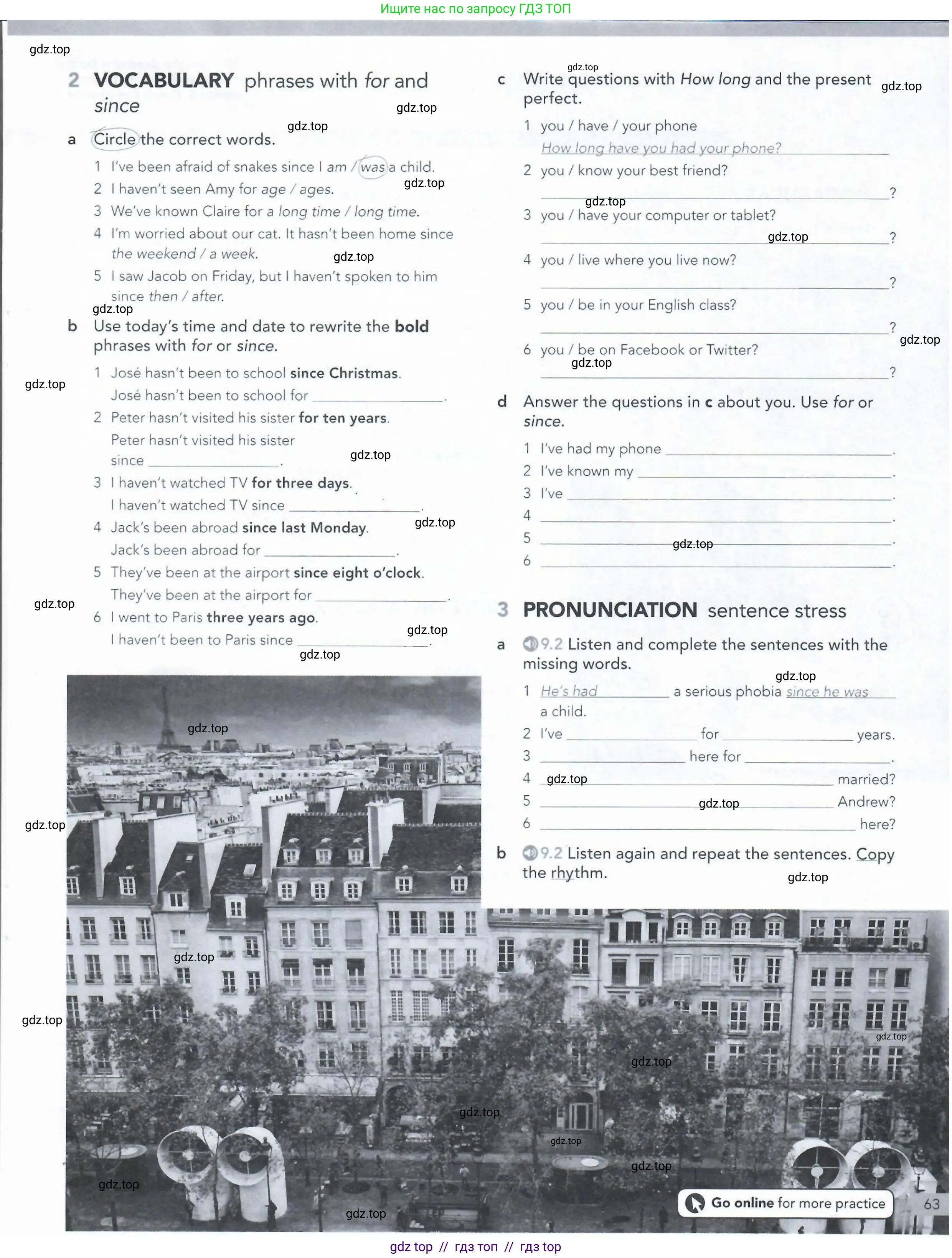 Английский язык (english), 5-11 класс Рабочая тетрадь (workbook), авторы: Latham-Koenig Christina, Oxenden Clive, Lambert Jerry, Seligson Paul, Duckworth Michael, издательство Oxford University Press, Москва, 2019, страница 63