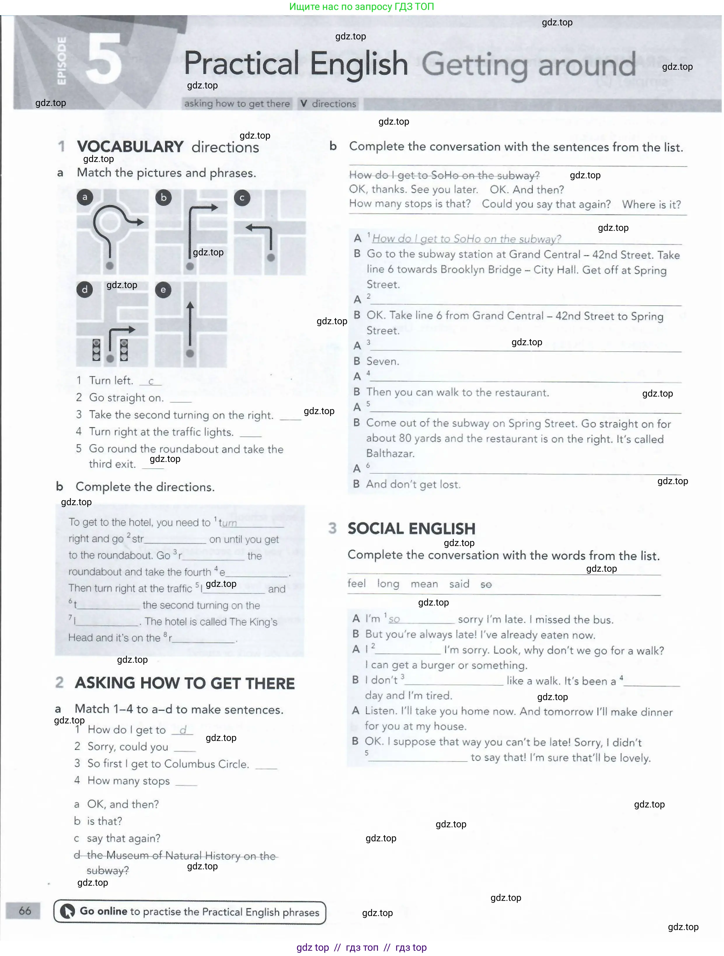 Английский язык (english), 5-11 класс Рабочая тетрадь (workbook), авторы: Latham-Koenig Christina, Oxenden Clive, Lambert Jerry, Seligson Paul, Duckworth Michael, издательство Oxford University Press, Москва, 2019, страница 66