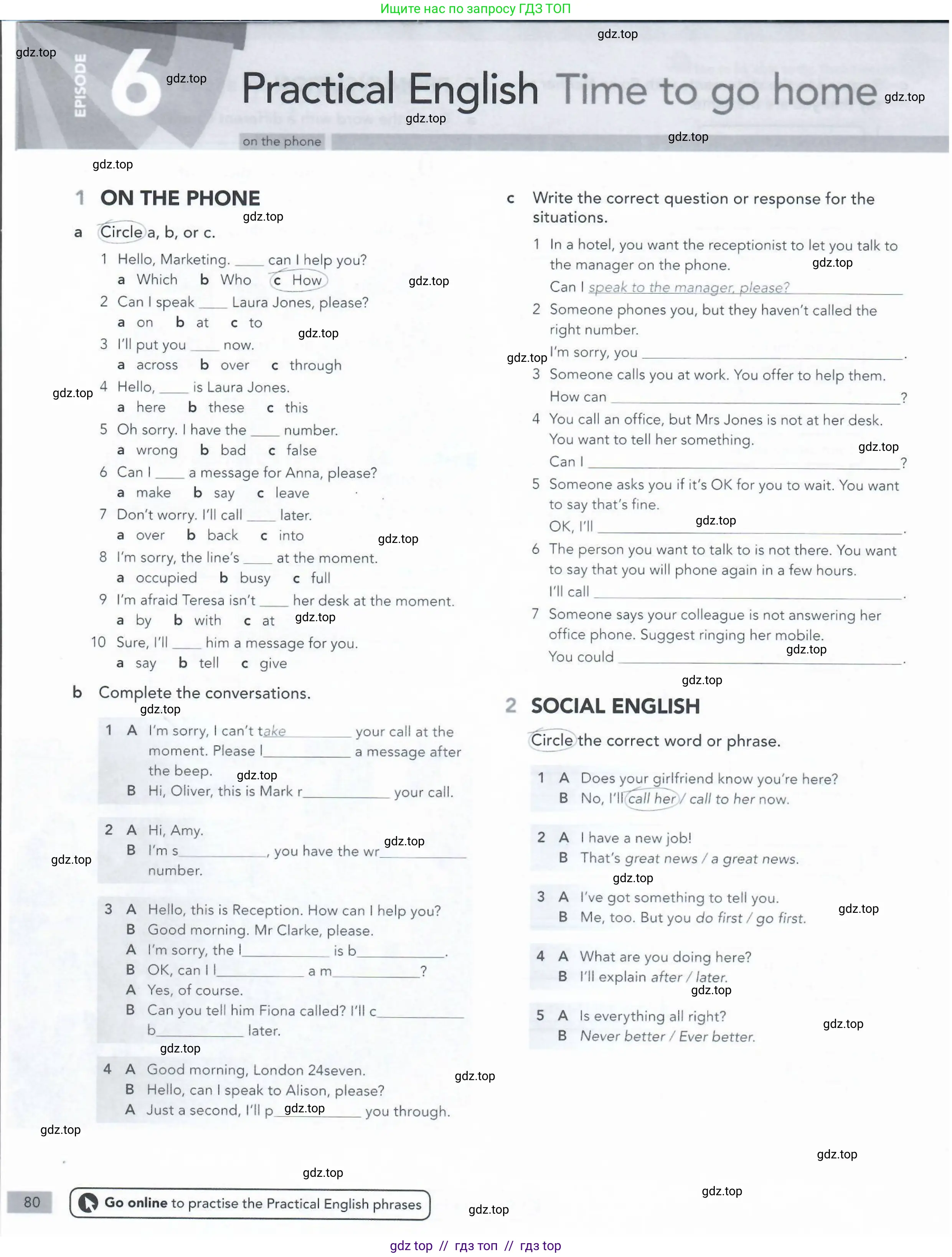 Английский язык (english), 5-11 класс Рабочая тетрадь (workbook), авторы: Latham-Koenig Christina, Oxenden Clive, Lambert Jerry, Seligson Paul, Duckworth Michael, издательство Oxford University Press, Москва, 2019, страница 80