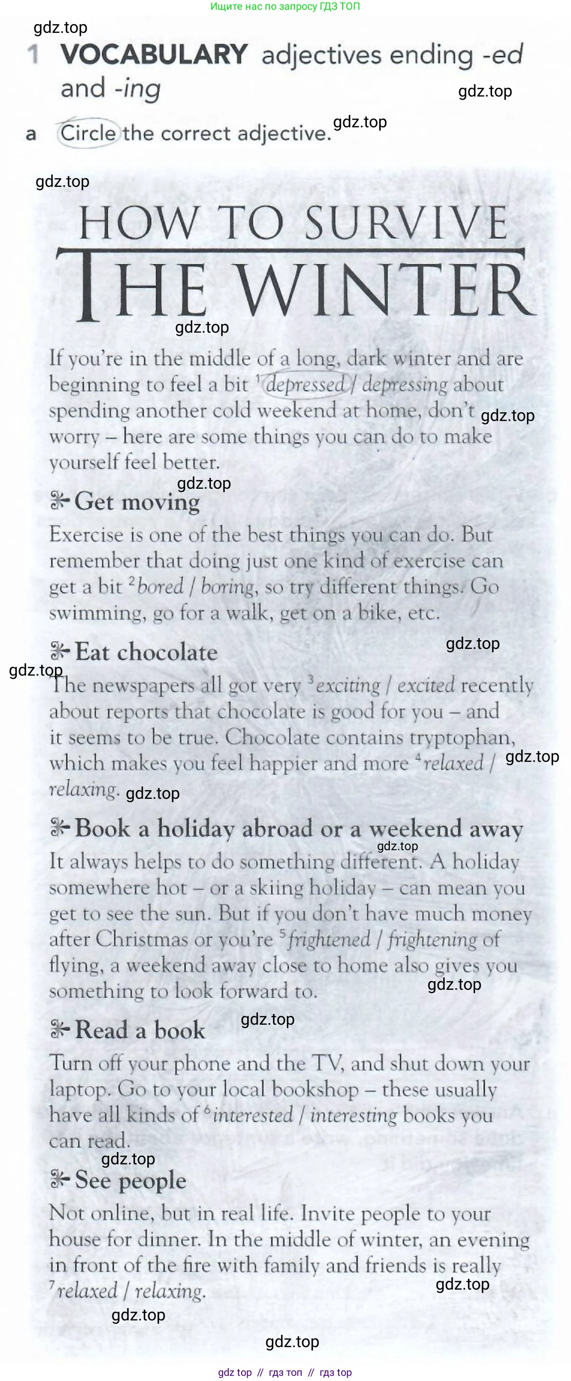 Английский язык (english), 5-11 класс Рабочая тетрадь (workbook), авторы: Latham-Koenig Christina, Oxenden Clive, Lambert Jerry, Seligson Paul, Duckworth Michael, издательство Oxford University Press, Москва, 2019, страница 30, номер 1, Условие