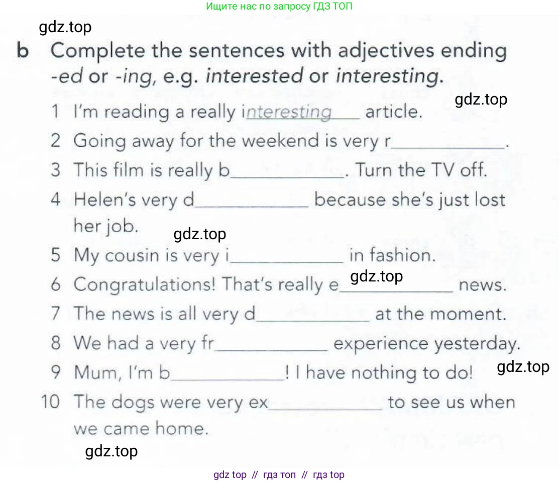 Английский язык (english), 5-11 класс Рабочая тетрадь (workbook), авторы: Latham-Koenig Christina, Oxenden Clive, Lambert Jerry, Seligson Paul, Duckworth Michael, издательство Oxford University Press, Москва, 2019, страница 30, номер 1, Условие (продолжение 2)