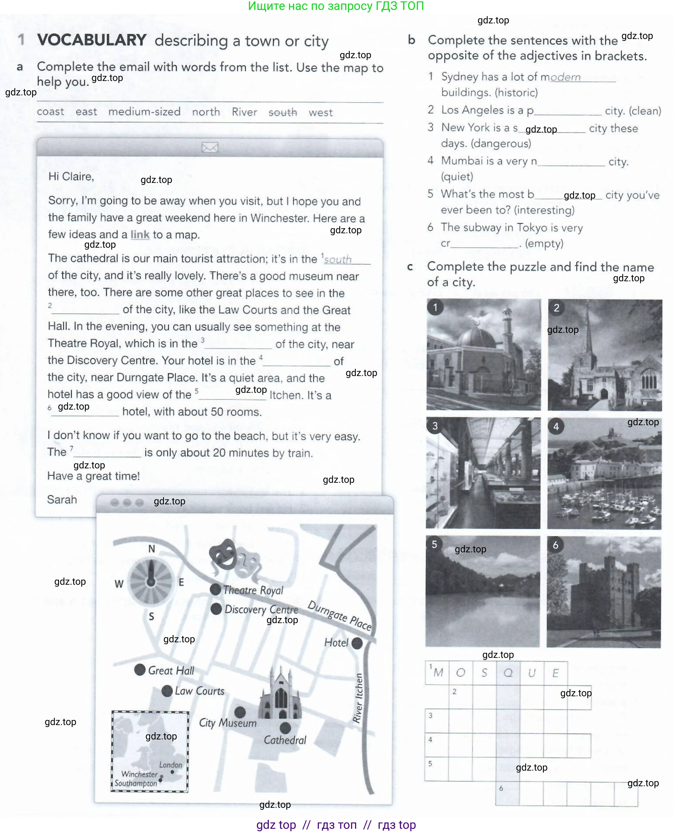 Английский язык (english), 5-11 класс Рабочая тетрадь (workbook), авторы: Latham-Koenig Christina, Oxenden Clive, Lambert Jerry, Seligson Paul, Duckworth Michael, издательство Oxford University Press, Москва, 2019, страница 34, номер 1, Условие