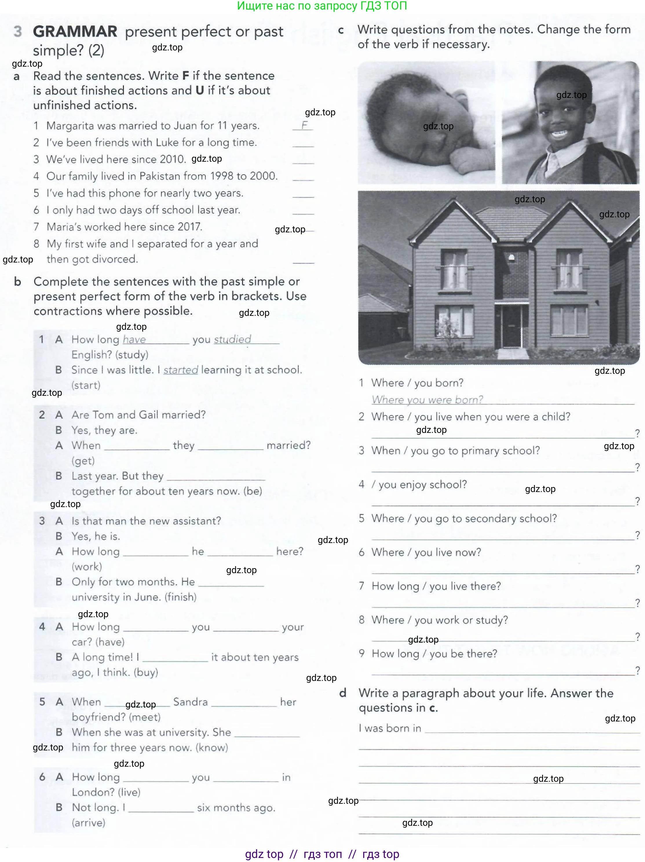 Английский язык (english), 5-11 класс Рабочая тетрадь (workbook), авторы: Latham-Koenig Christina, Oxenden Clive, Lambert Jerry, Seligson Paul, Duckworth Michael, издательство Oxford University Press, Москва, 2019, страница 65, номер 3, Условие