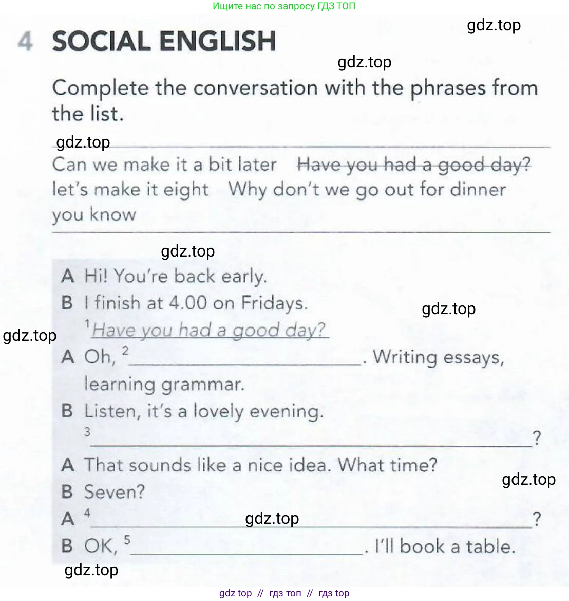 Английский язык (english), 5-11 класс Рабочая тетрадь (workbook), авторы: Latham-Koenig Christina, Oxenden Clive, Lambert Jerry, Seligson Paul, Duckworth Michael, издательство Oxford University Press, Москва, 2019, страница 38, номер 4, Условие