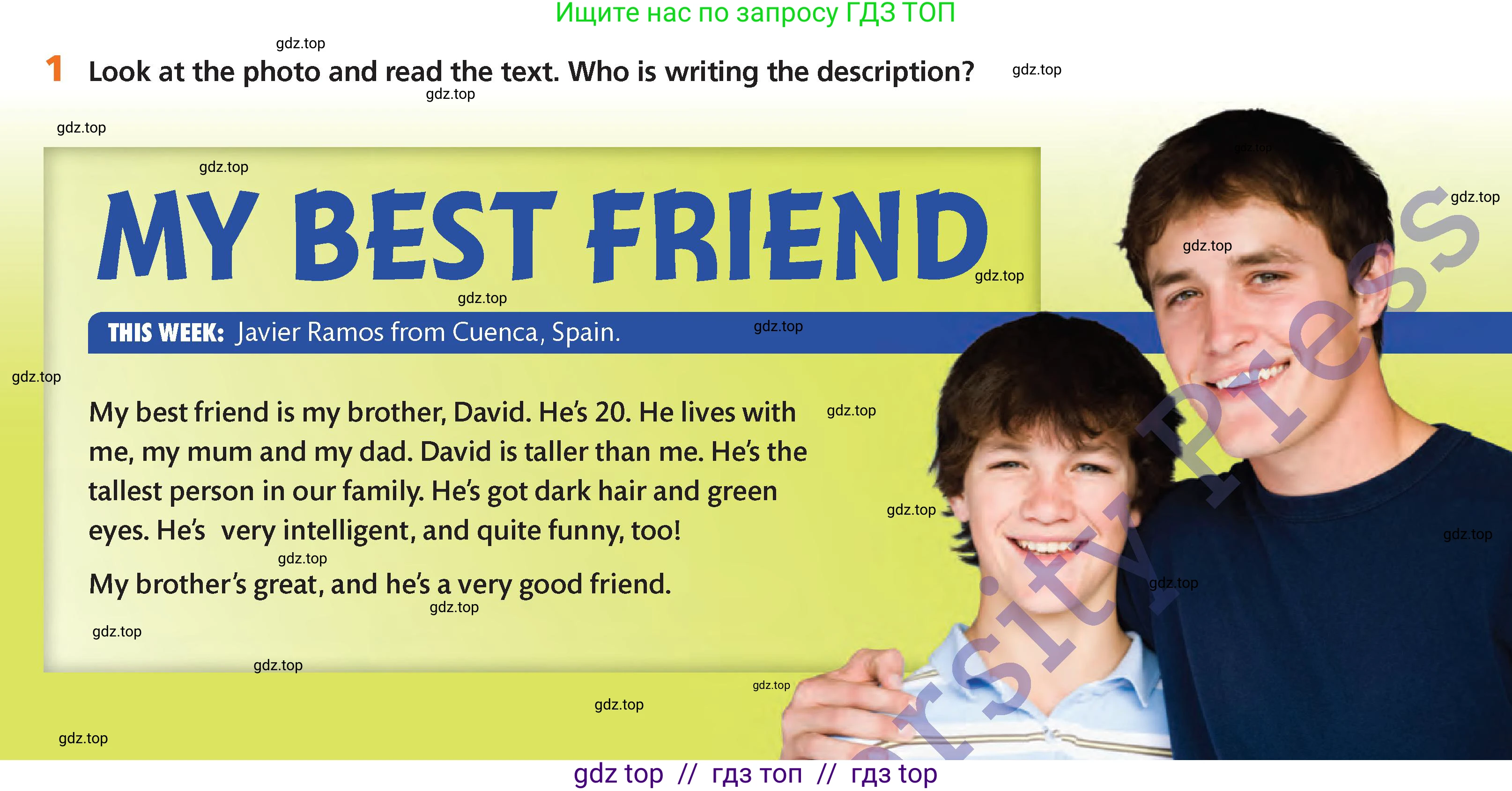 Английский язык (english), 5 класс Учебник (Student's book), авторы: Goldstein Ben, Jones Ceri, Anderson Vicki, McKeegan David, Higgins Eoin, издательство Cambridge University Press, Алматы, 2019, оранжевого цвета, страница 35, номер 1, Условие